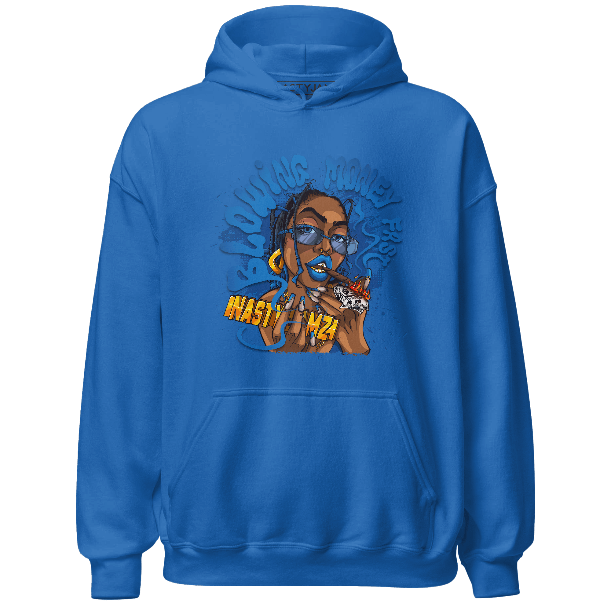 Royal Reimagined 1s Hoodie Match Blowing Money Fast Girl - NastyJamz