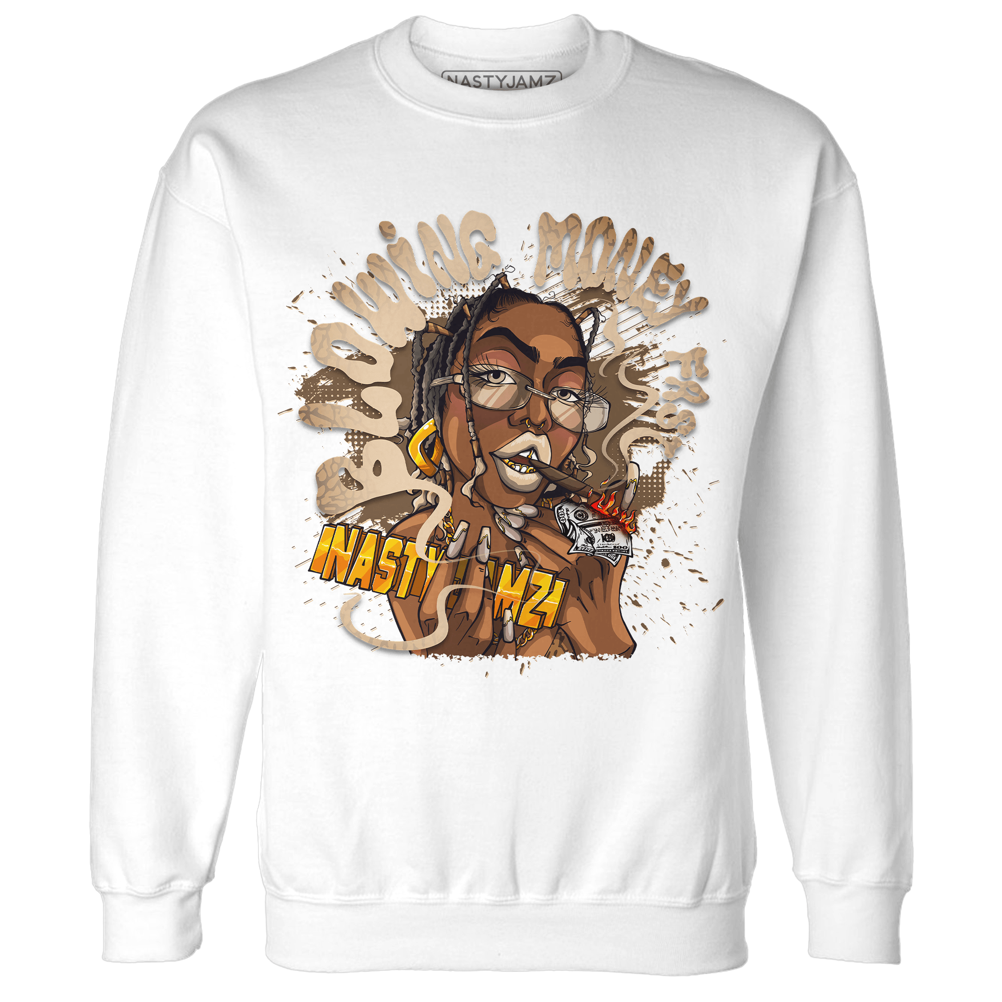Palomino 3s Sweatshirt Match Blowing Money Fast Girl - NastyJamz