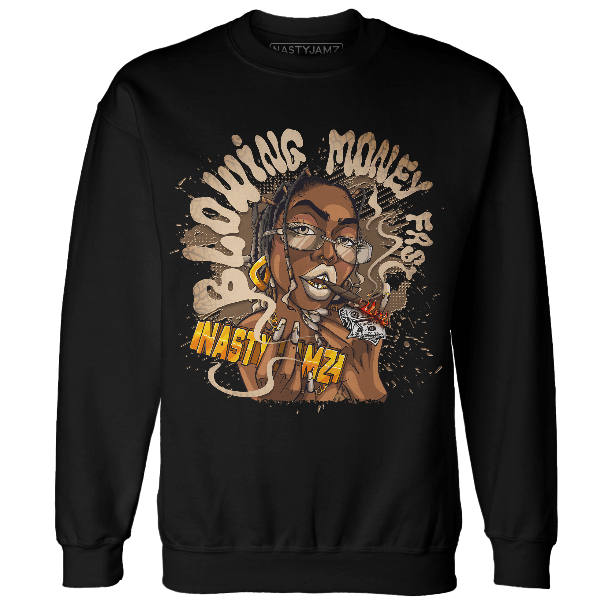 Palomino 3s Sweatshirt Match Blowing Money Fast Girl - NastyJamz