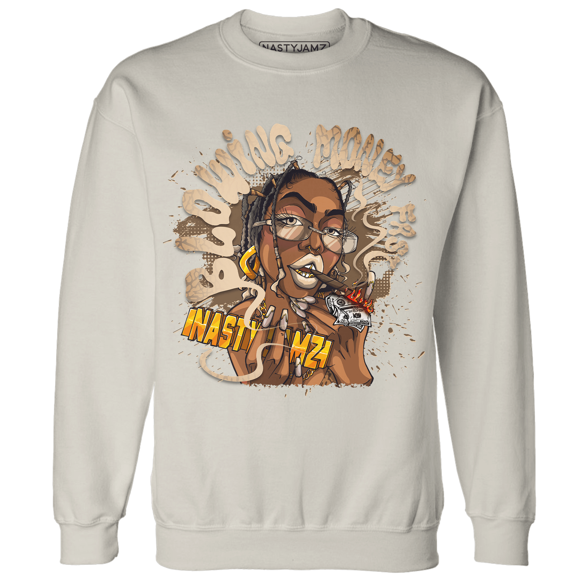 Palomino 3s Sweatshirt Match Blowing Money Fast Girl - NastyJamz