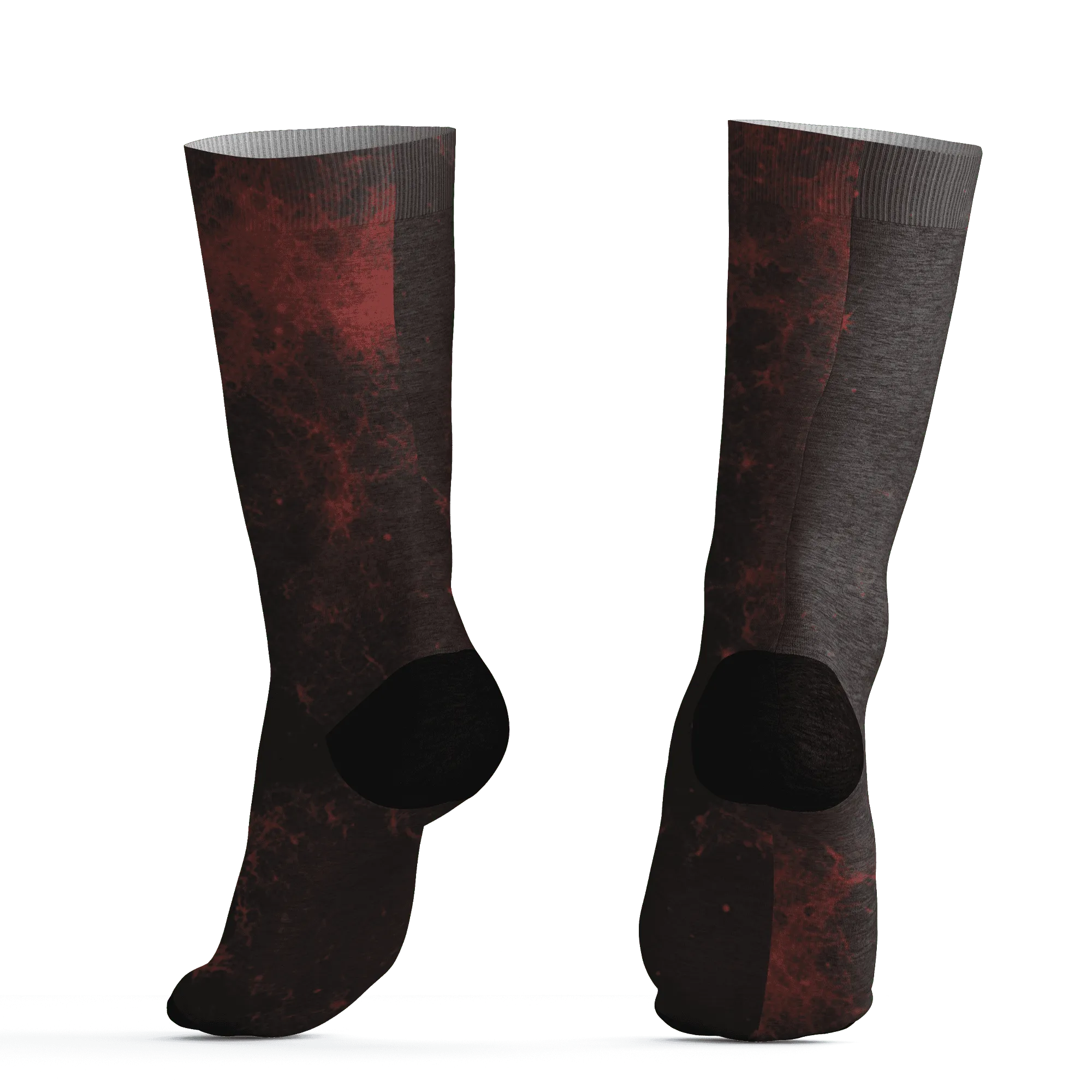Black-Toe-Reimagined-Red-White-1s-NastyJamz-Socks-Match-Blowing-Money-Fast-Girl-3D