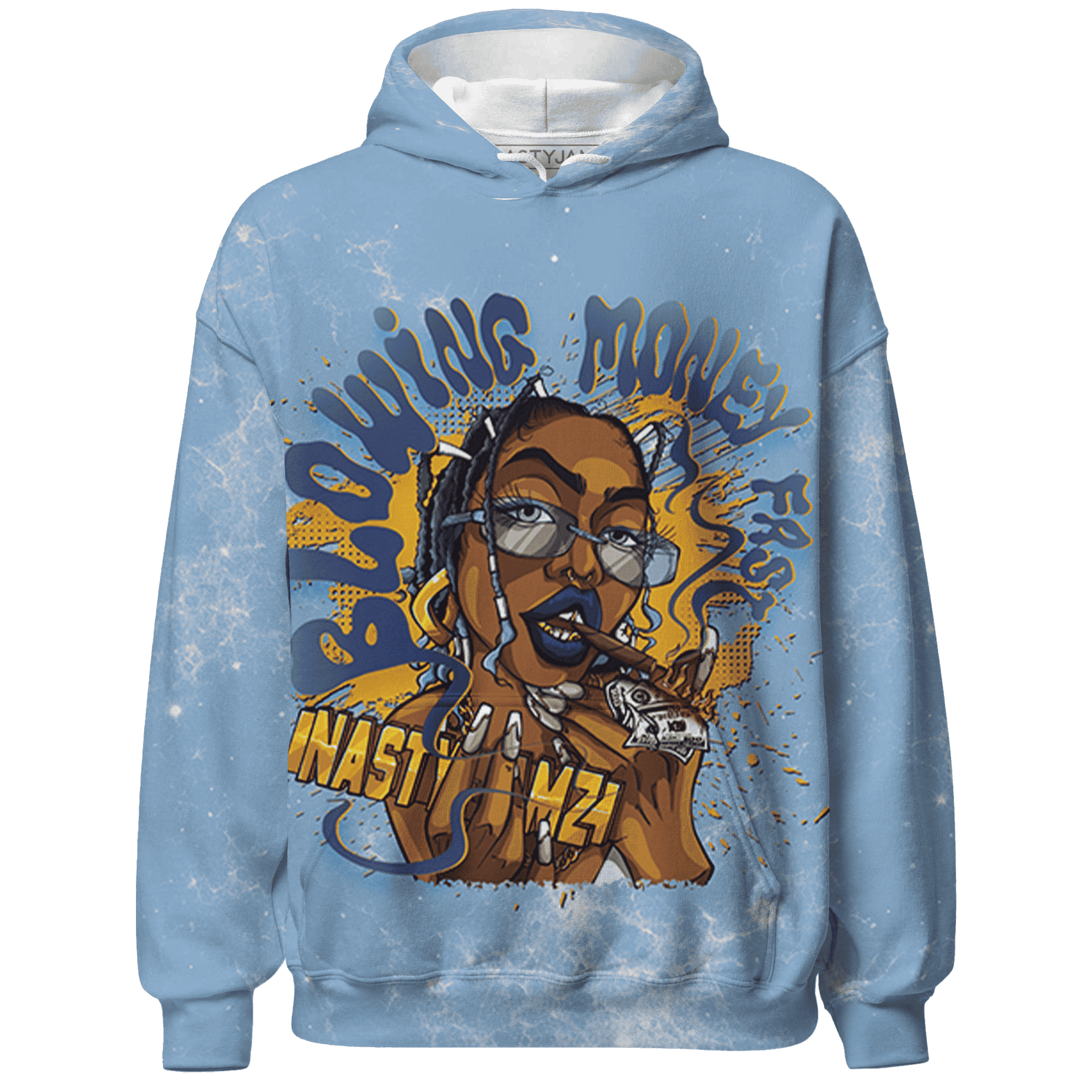 First In Flight 1s Hoodie Match Blowing Money Fast Girl 3D All-Over Print - NastyJamz