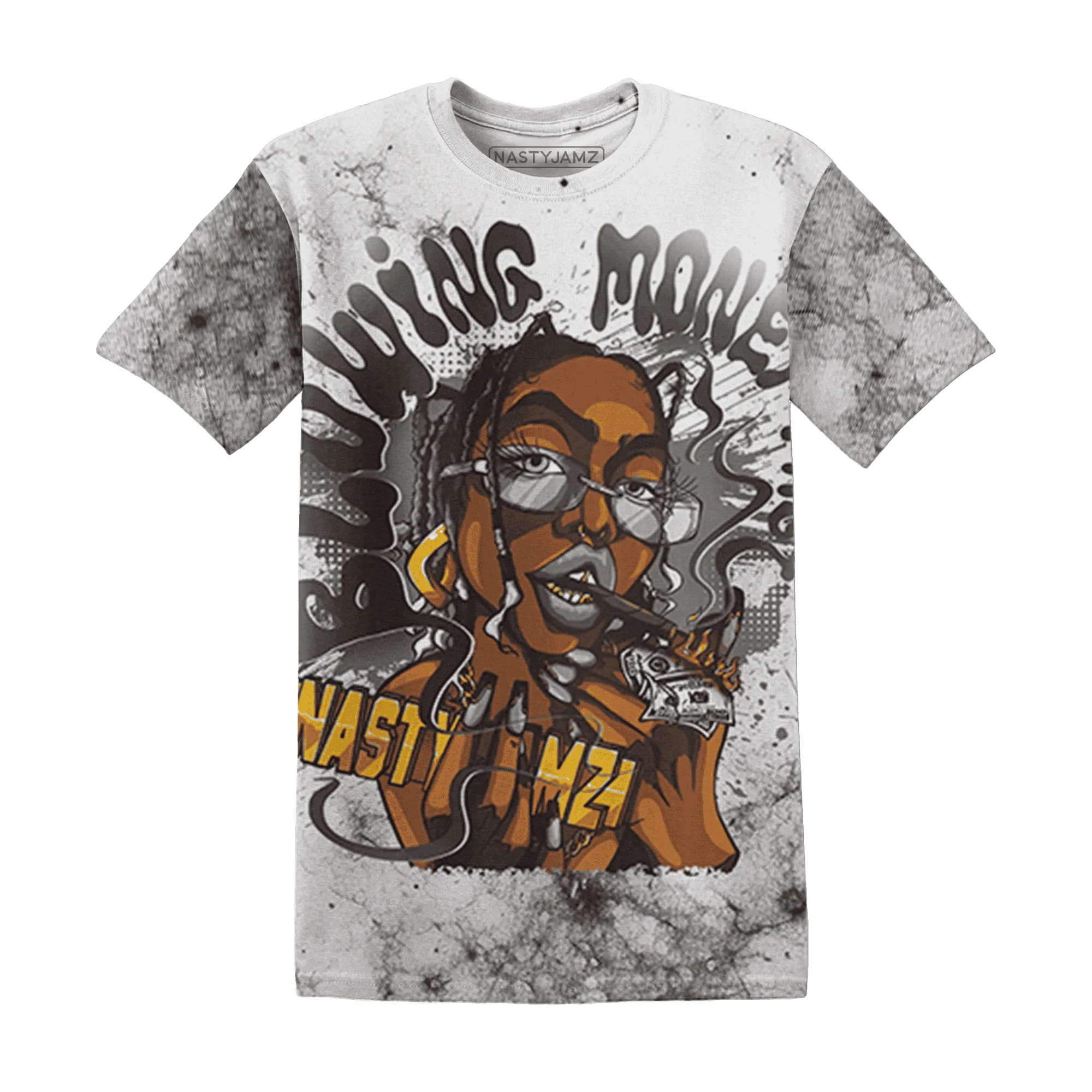 Low-Mocha-1s-T-Shirt-Match-Blowing-Money-Fast-Girl-3D