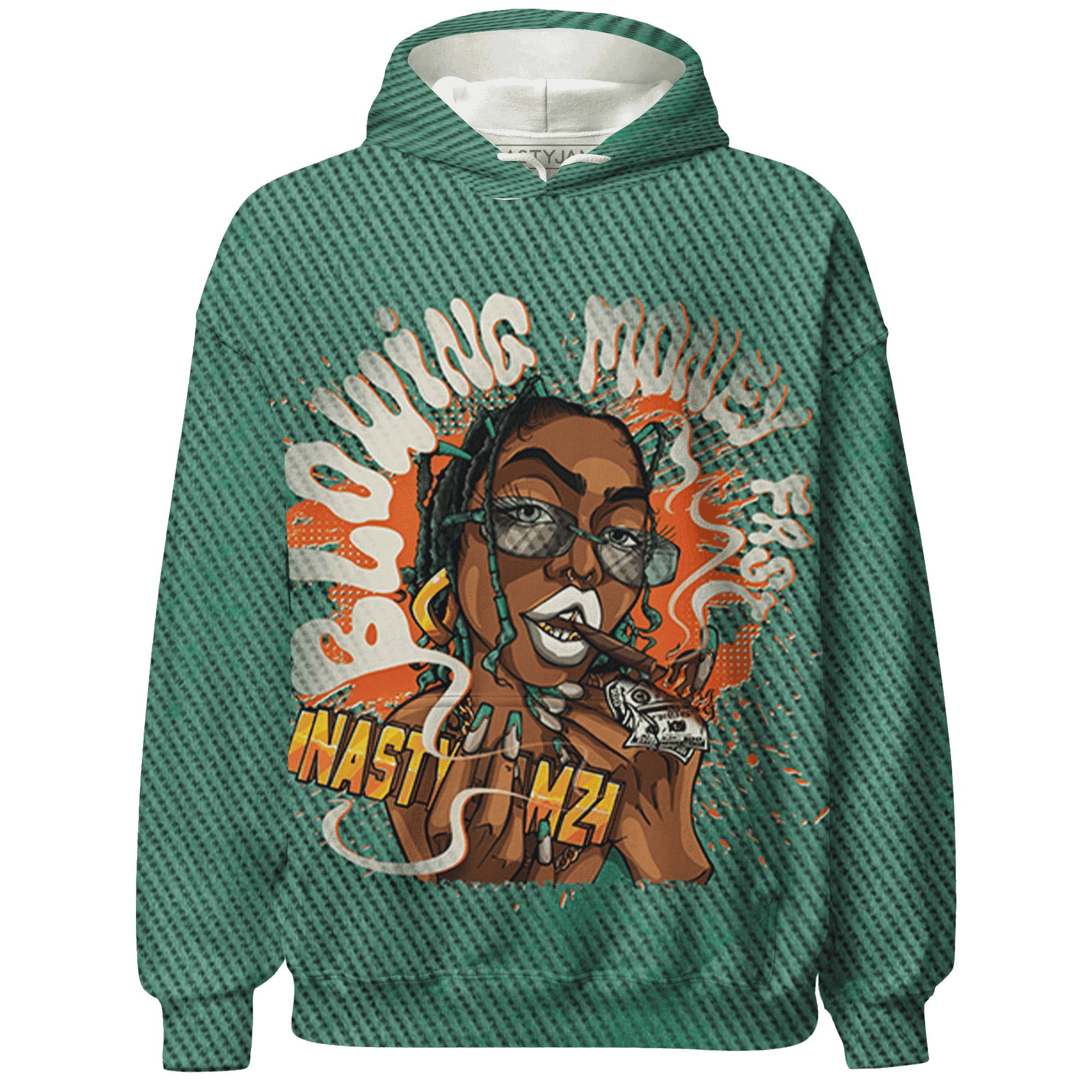 Nina CN Abney 3s Hoodie Match Blowing Money Fast Girl 3D All-Over Print - NastyJamz