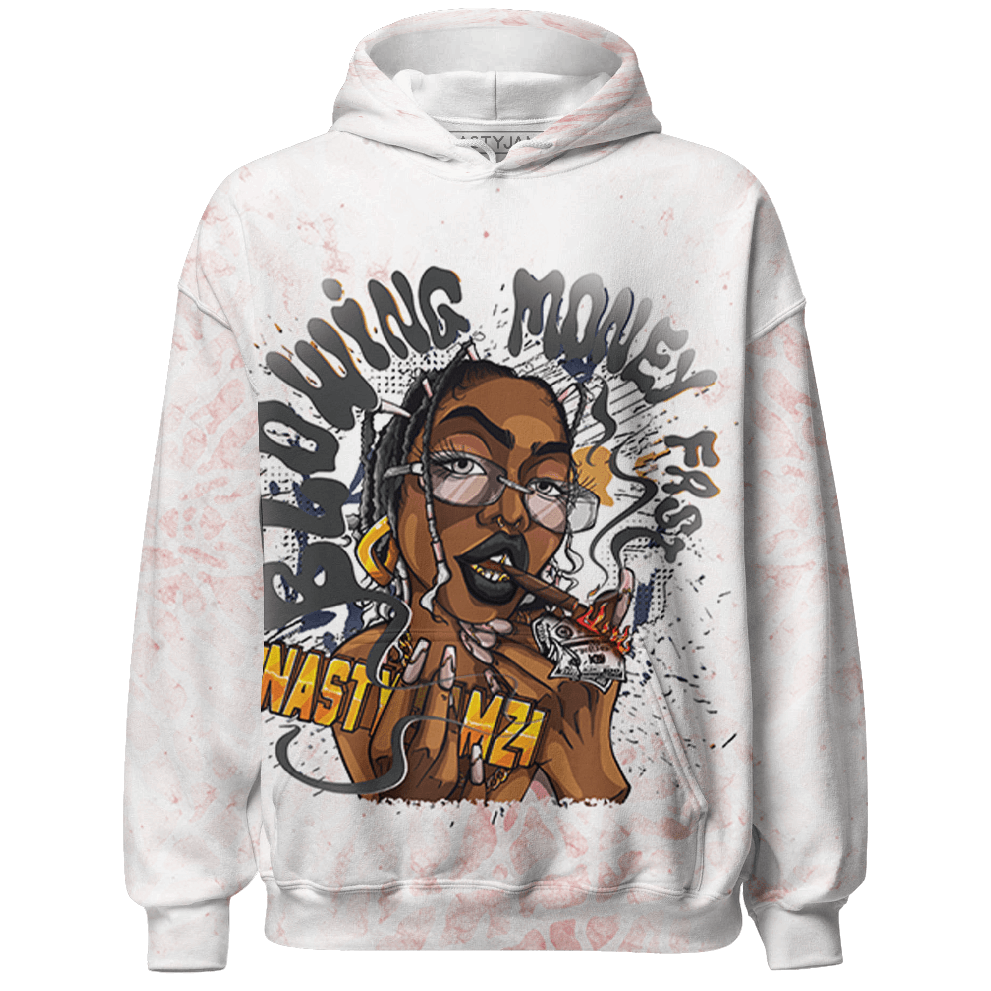 Red Stardust 3s Hoodie Match Blowing Money Fast Girl 3D All-Over Print - NastyJamz