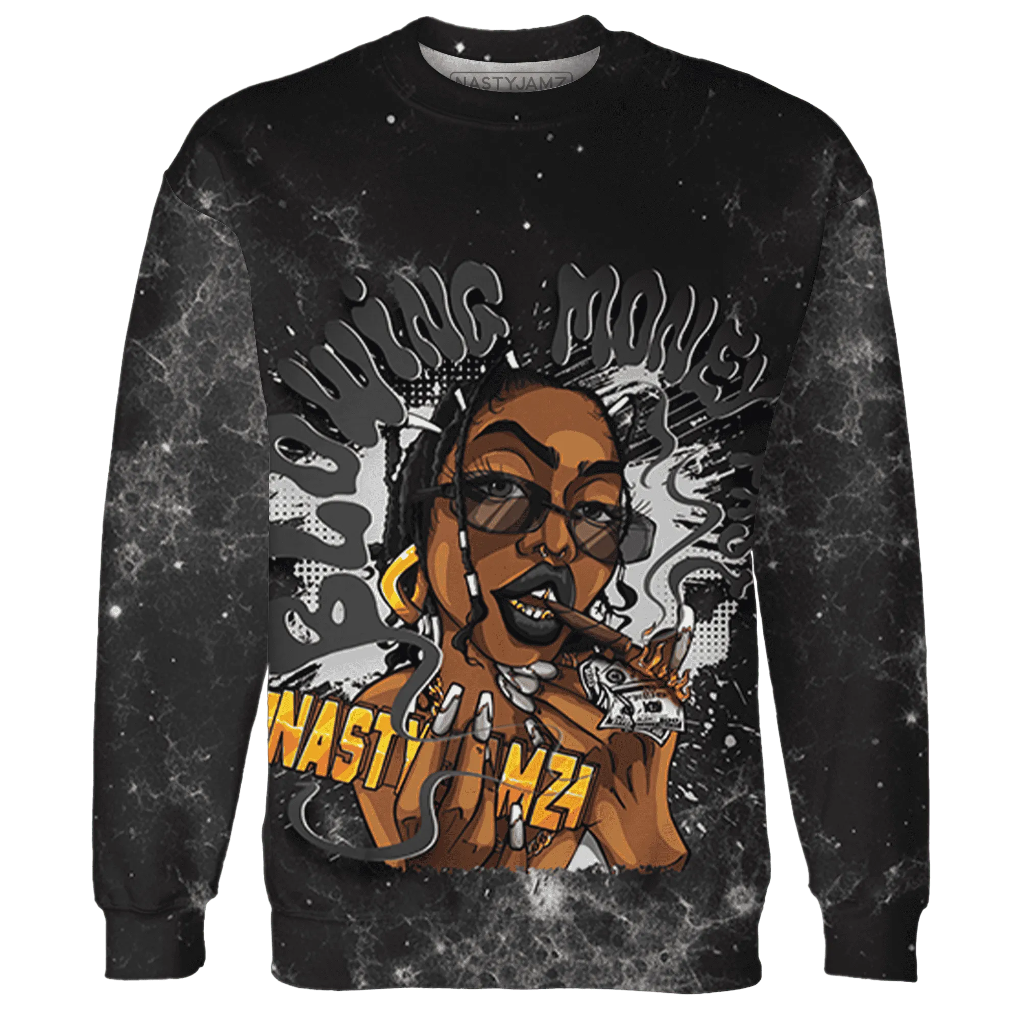 White-Thunder-4s-Sweatshirt-Match-Blowing-Money-Fast-Girl-3D