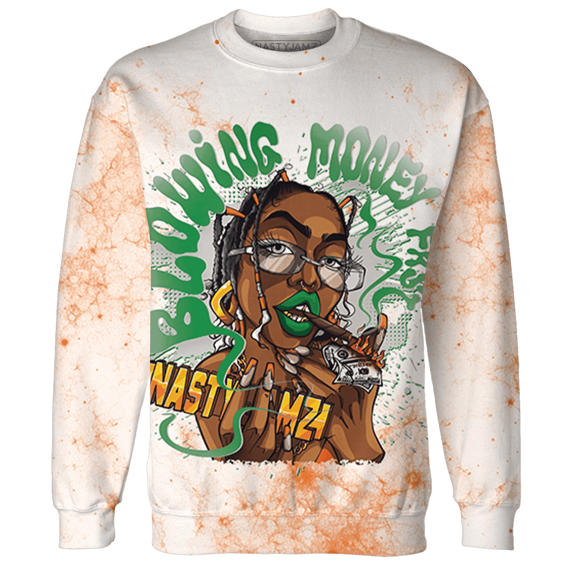 MAM Hurricanes 5s Sweatshirt Match Blowing Money Fast Girl 3D All-Over Print - NastyJamz