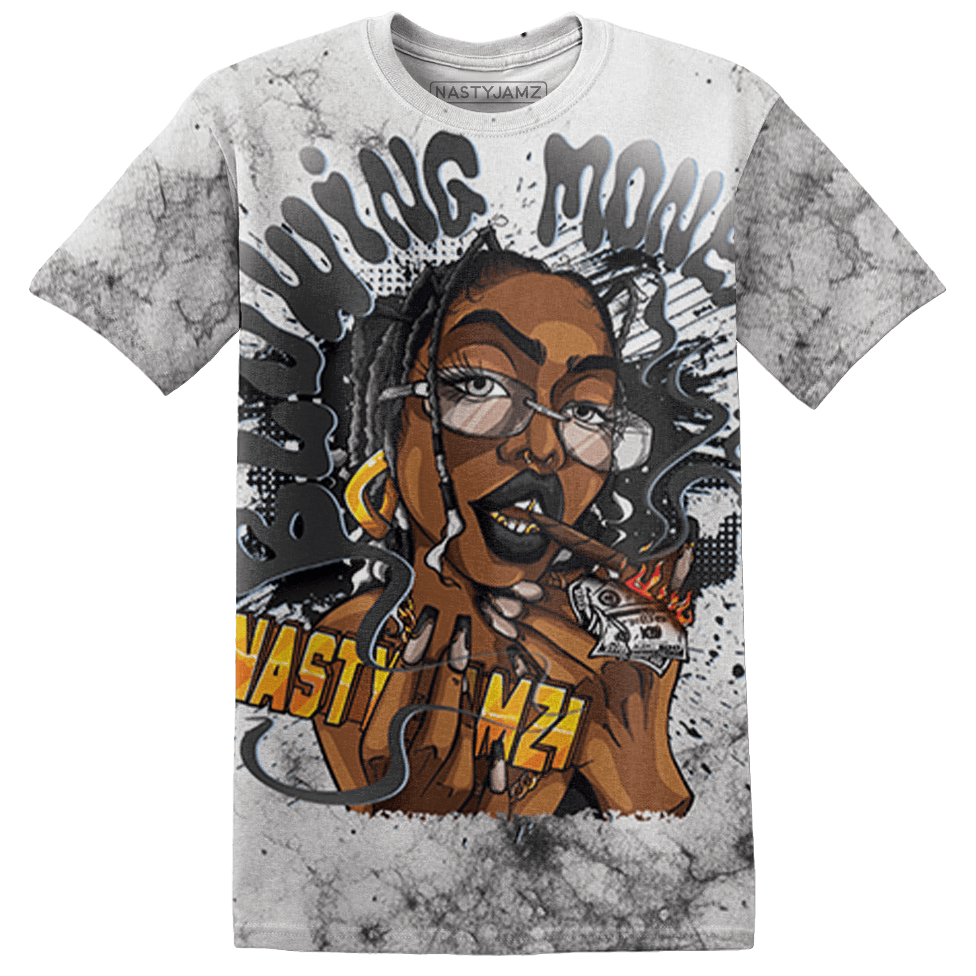 Reverse Oreo 6s T Shirt Match Blowing Money Fast Girl 3D All-Over Print - NastyJamz