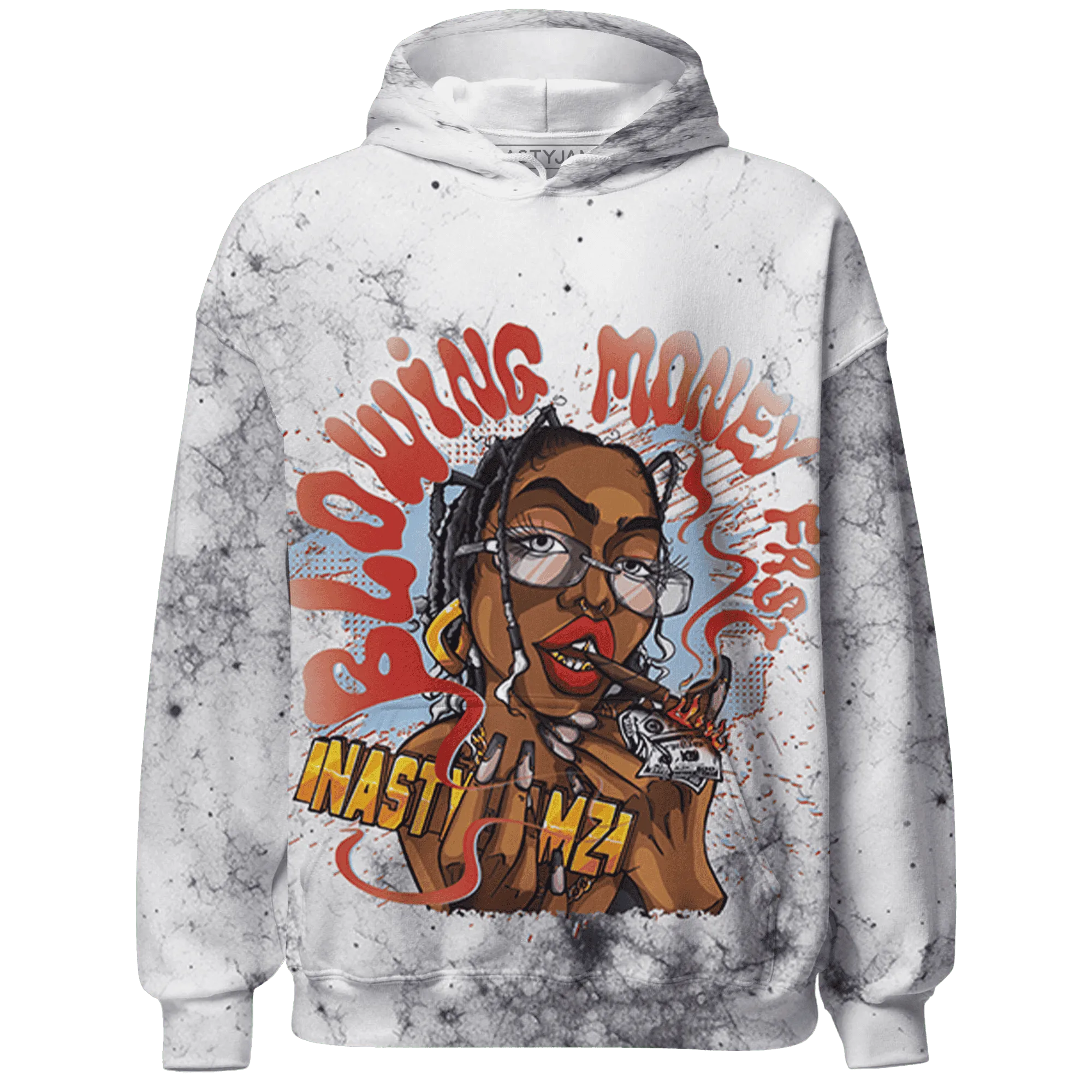 White-Navy-6s-Hoodie-Match-Blowing-Money-Fast-Girl-3D