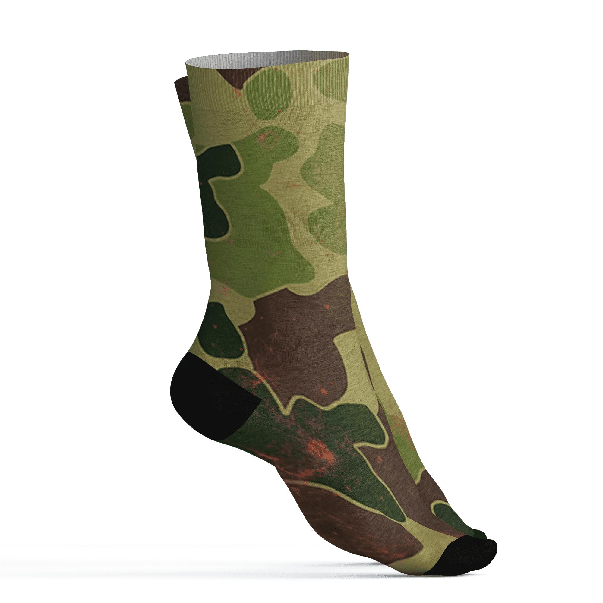 AM-90-Dark-Sage-Solar-Red-NastyJamz-Socks-Match-Blowing-Money-Fast-Girl-3D