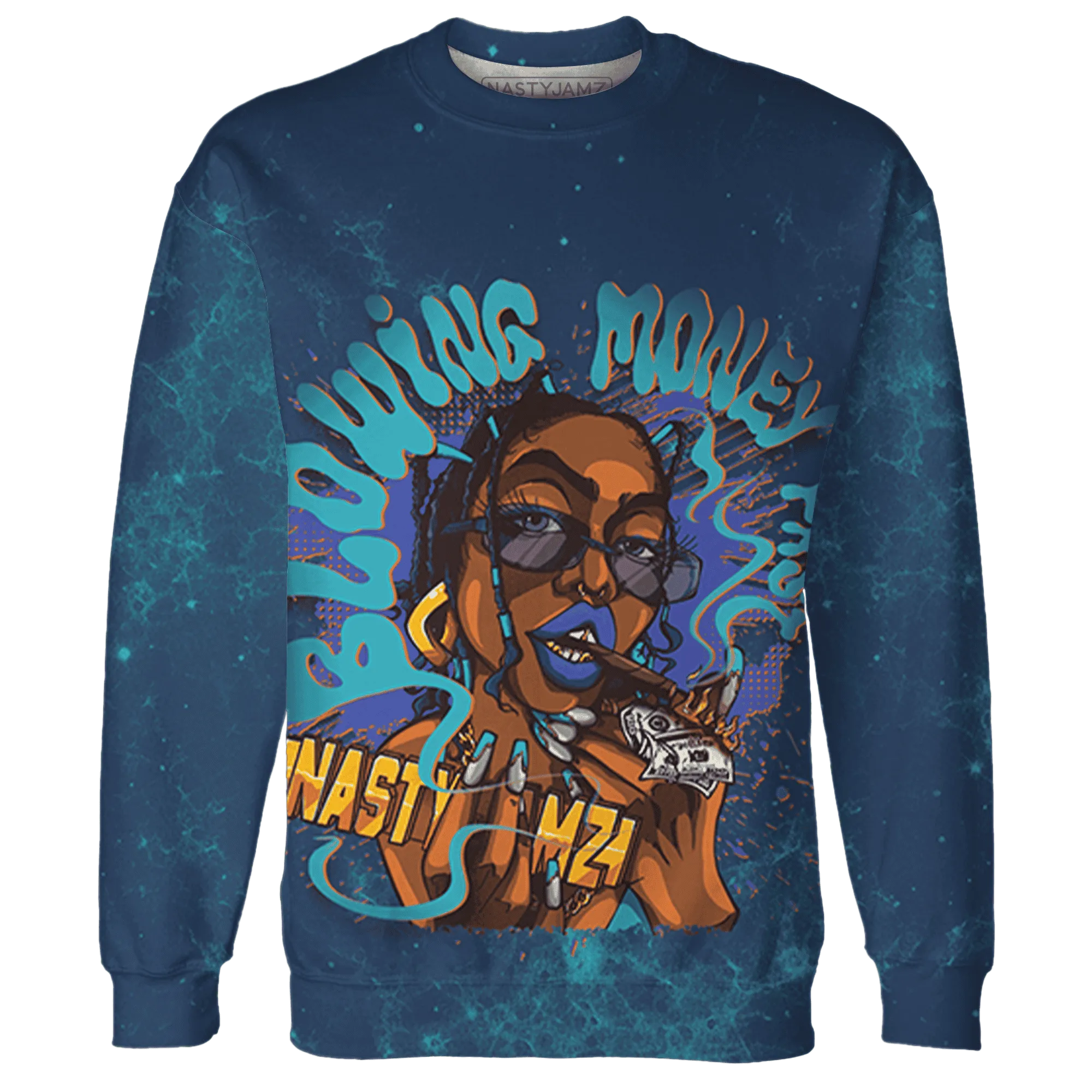 AM-Plus-Drift-Midnight-Navy-Total-Orange-Dusty-Cactus-Sweatshirt-Match-Blowing-Money-Fast-Girl-3D