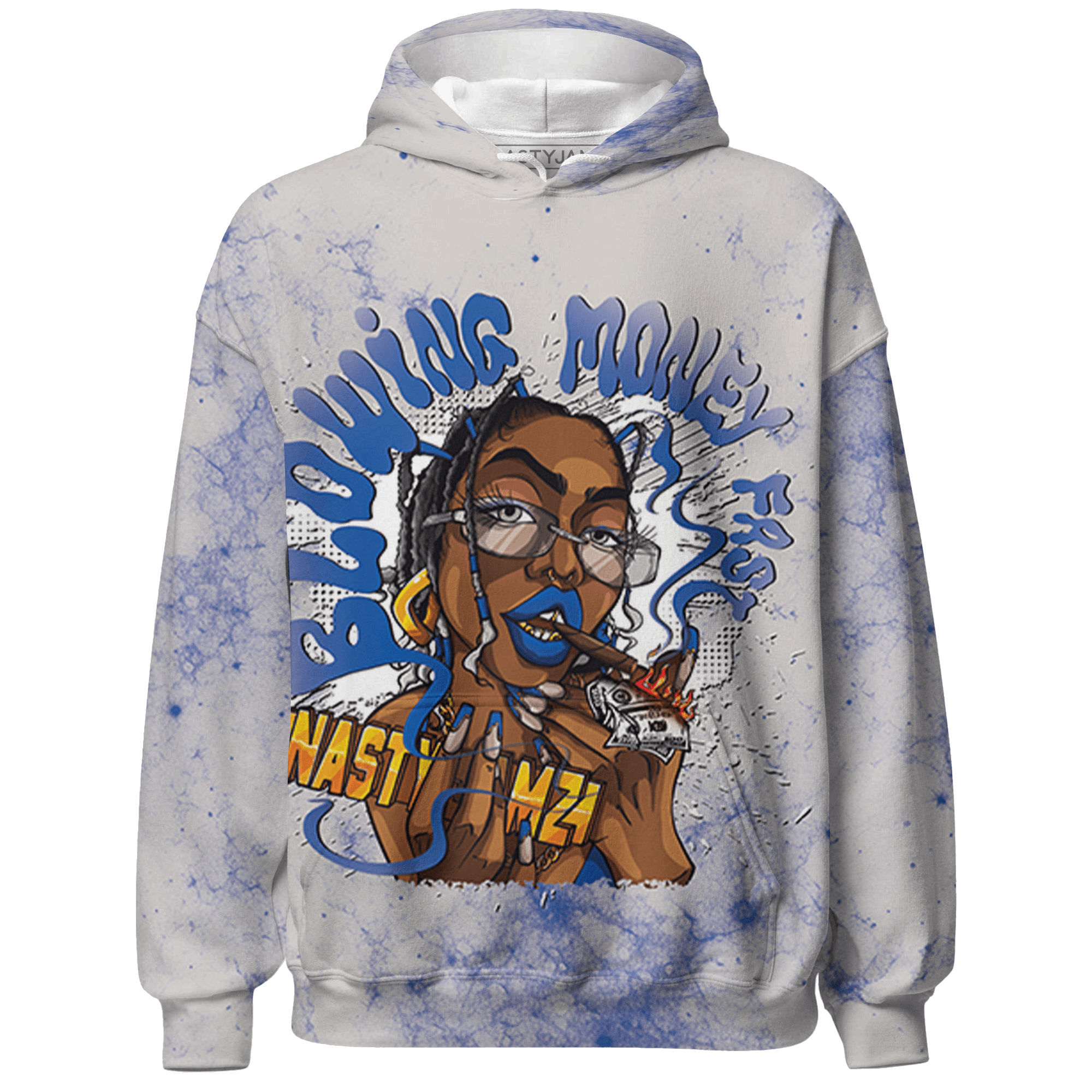 Air Max 1 86 Royal Hoodie Match Blowing Money Fast Girl 3D All-Over Print - NastyJamz