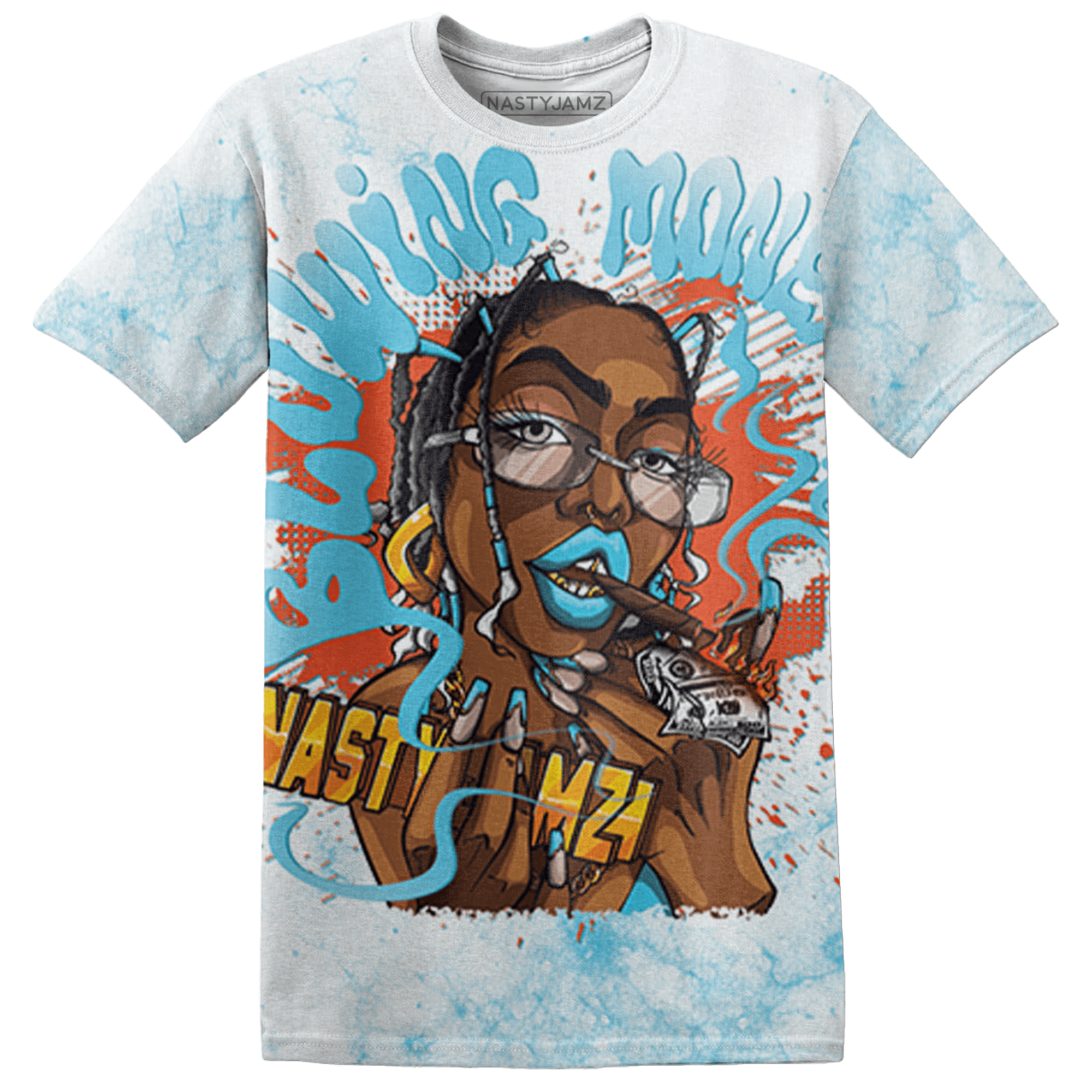 Dunk Low Dolphins T Shirt Match Blowing Money Fast Girl 3D All-Over Print - NastyJamz