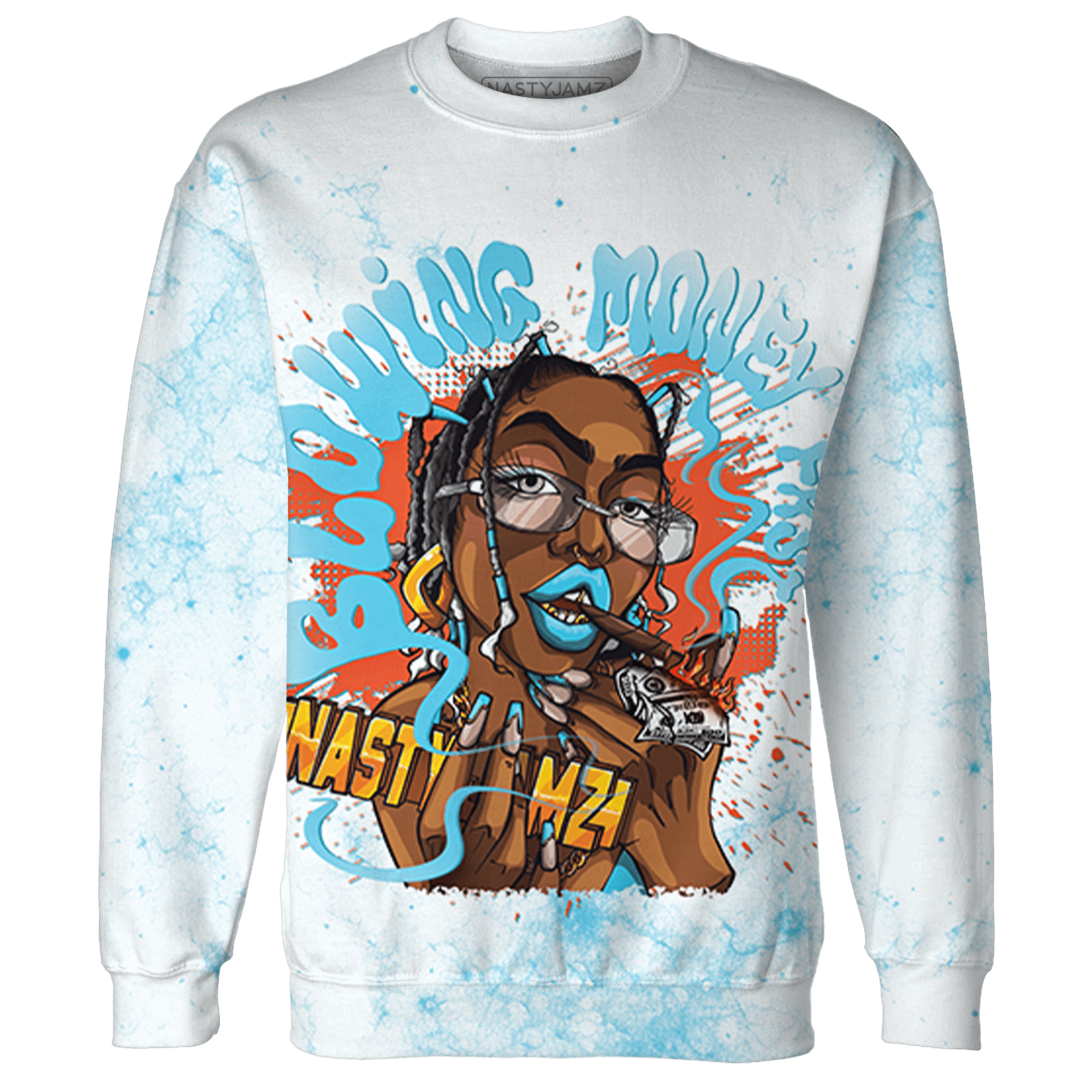 Dunk Low Dolphins Sweatshirt Match Blowing Money Fast Girl 3D All-Over Print - NastyJamz