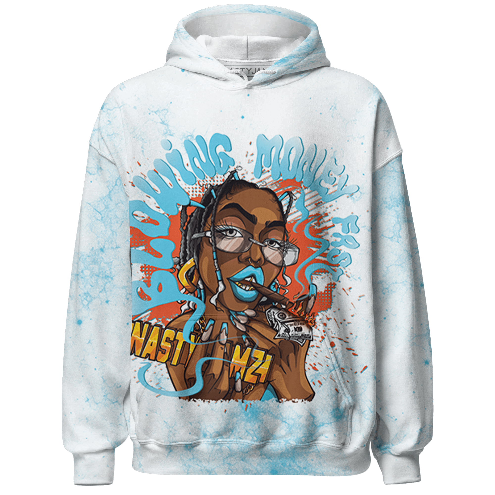 Dunk Low Dolphins Hoodie Match Blowing Money Fast Girl 3D All-Over Print - NastyJamz