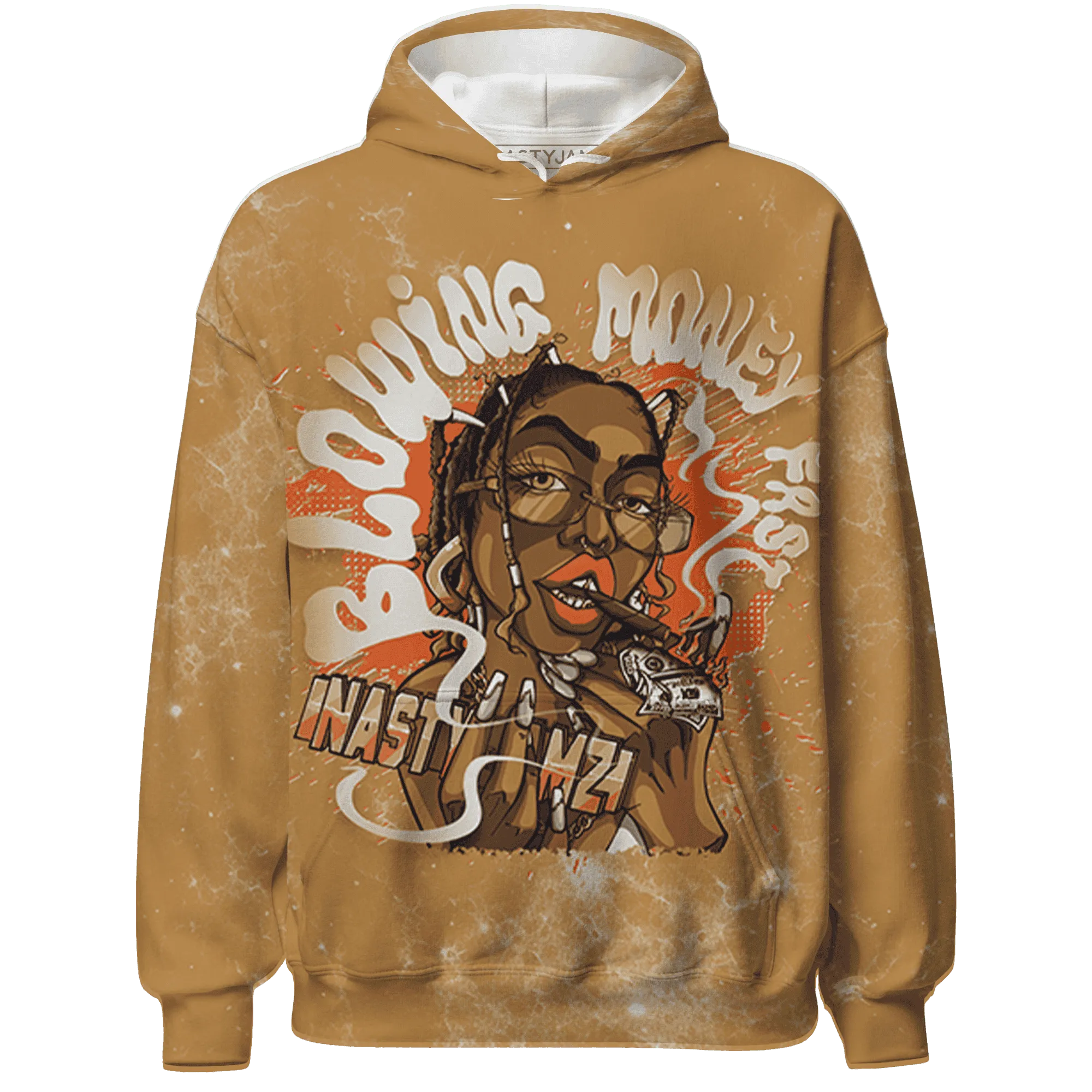 Dunk-Low-Retro-Wheat-Orange-NastyJamz-Hoodie-Match-Blowing-Money-Fast-Girl-3D