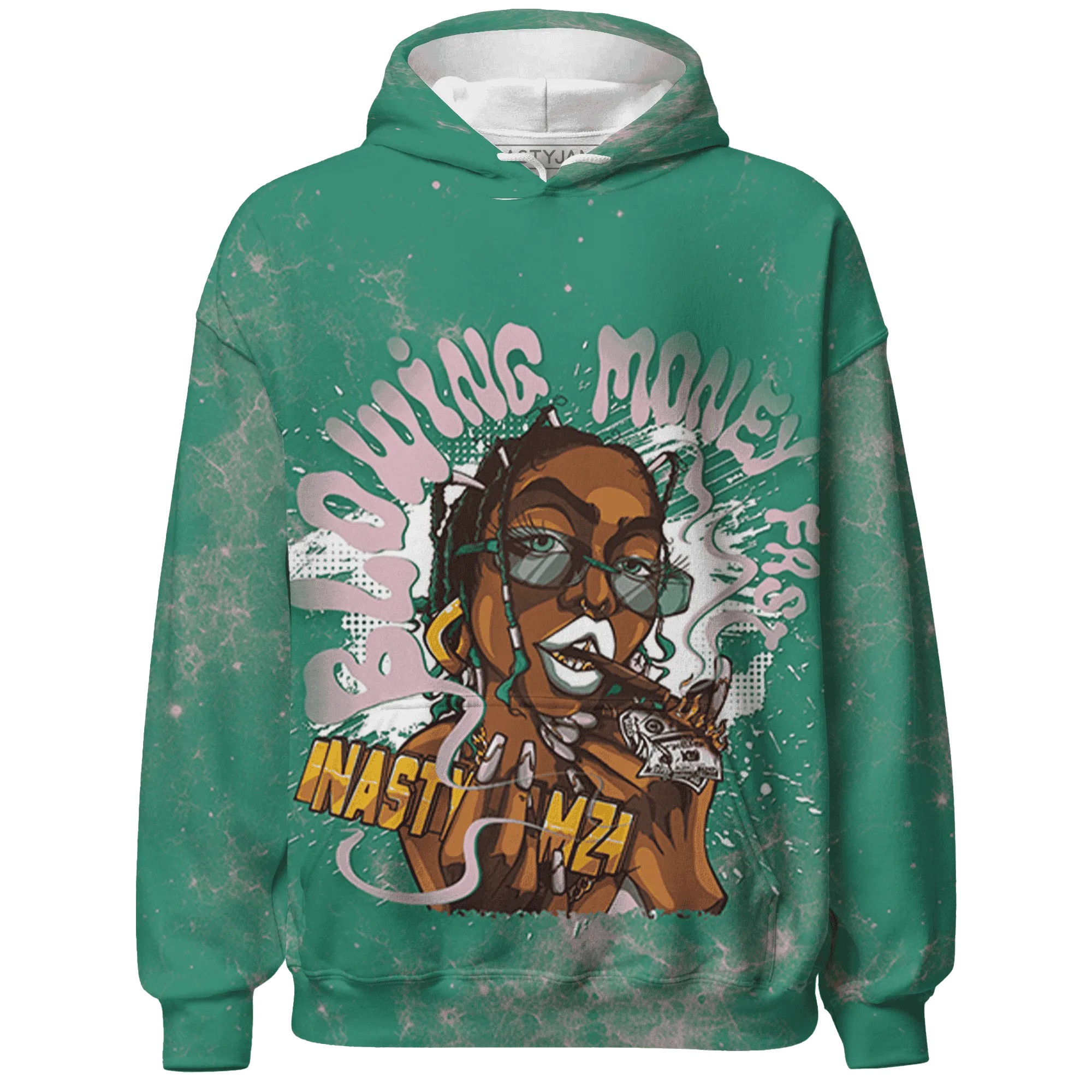 Dunk-Pink-Malachite-Medium-Soft-Low-Sail-Hoodie-Match-Blowing-Money-Fast-Girl-3D