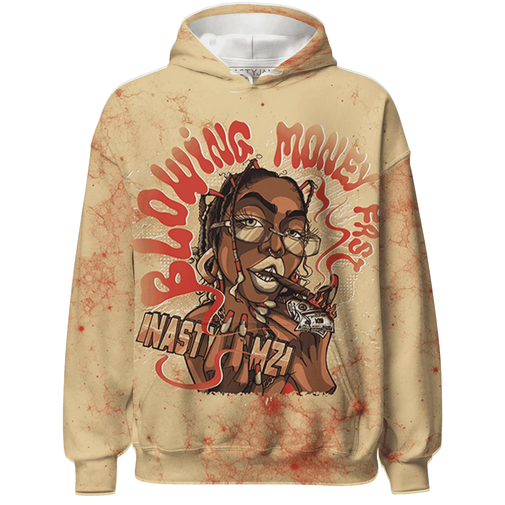 Dunk-Strawberry-Waffle-NastyJamz-Hoodie-Match-Blowing-Money-Fast-Girl-3D