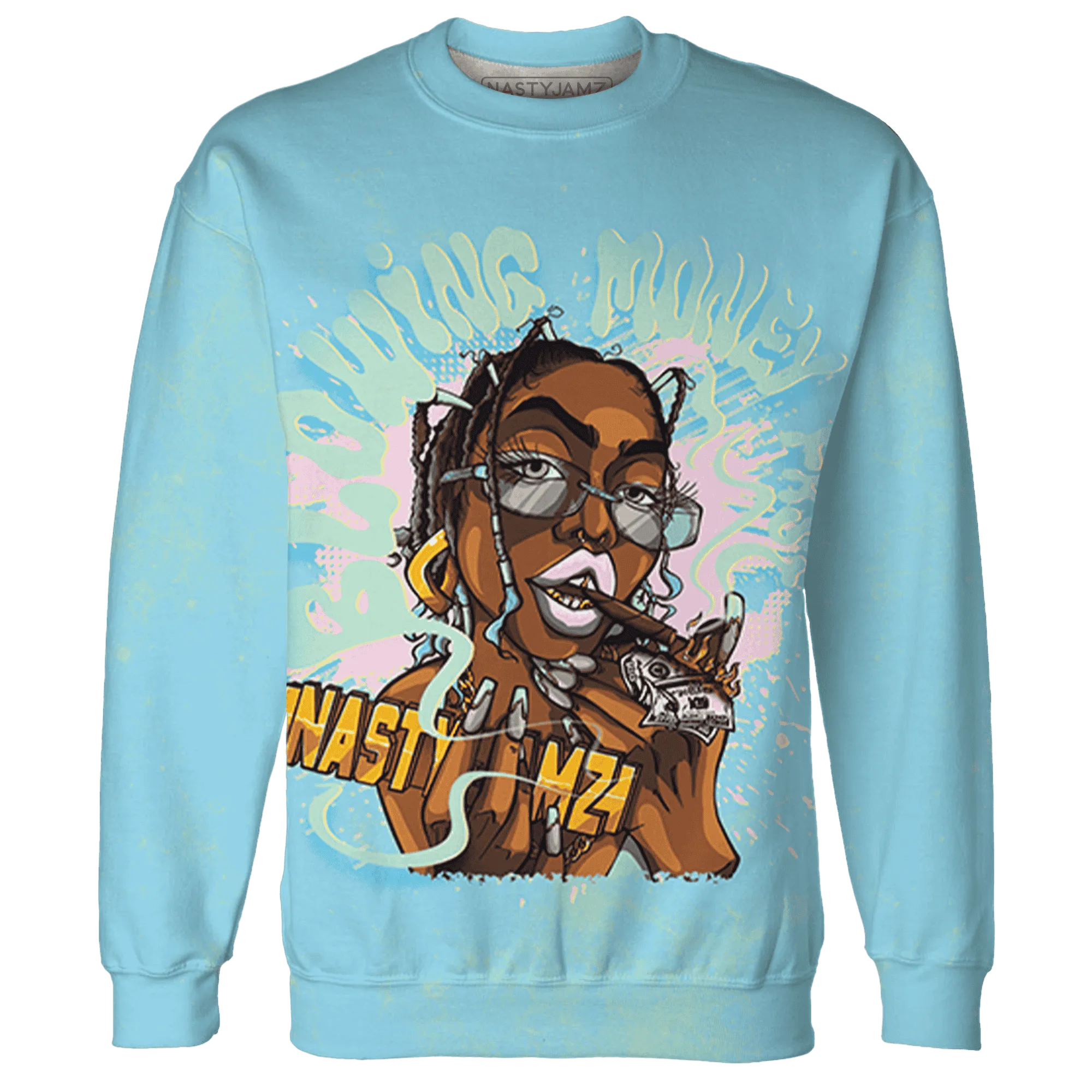 Dunk-Verdy-Visty-NastyJamz-Sweatshirt-Match-Blowing-Money-Fast-Girl-3D