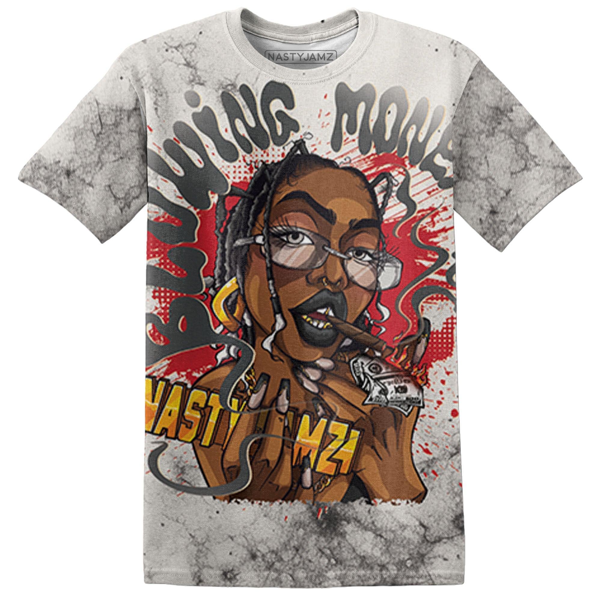 Jumman Jack Universityy Red T Shirt Match Blowing Money Fast Girl 3D All-Over Print - NastyJamz