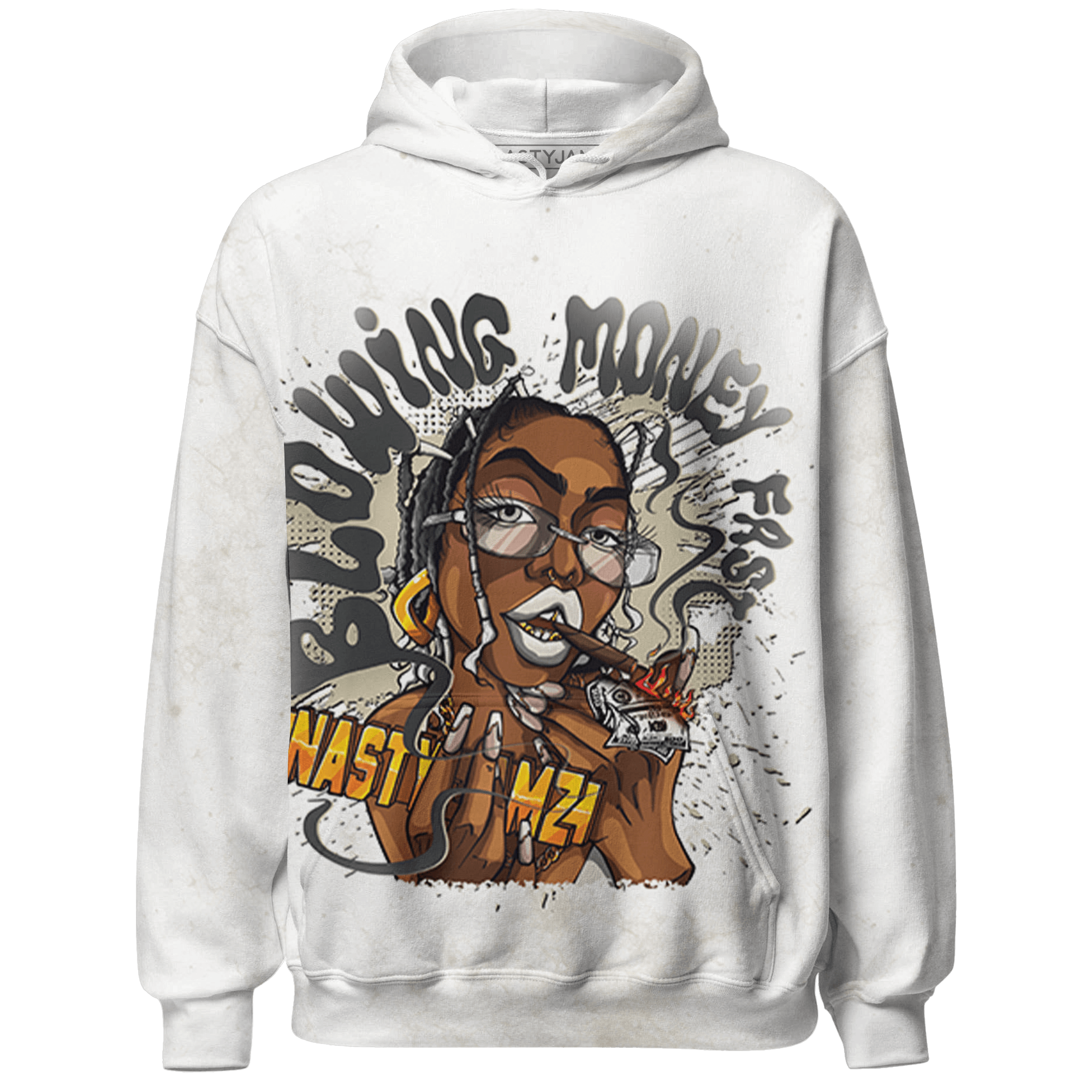 Gratitude 11s Hoodie Match Blowing Money Fast Girl 3D All-Over Print - NastyJamz