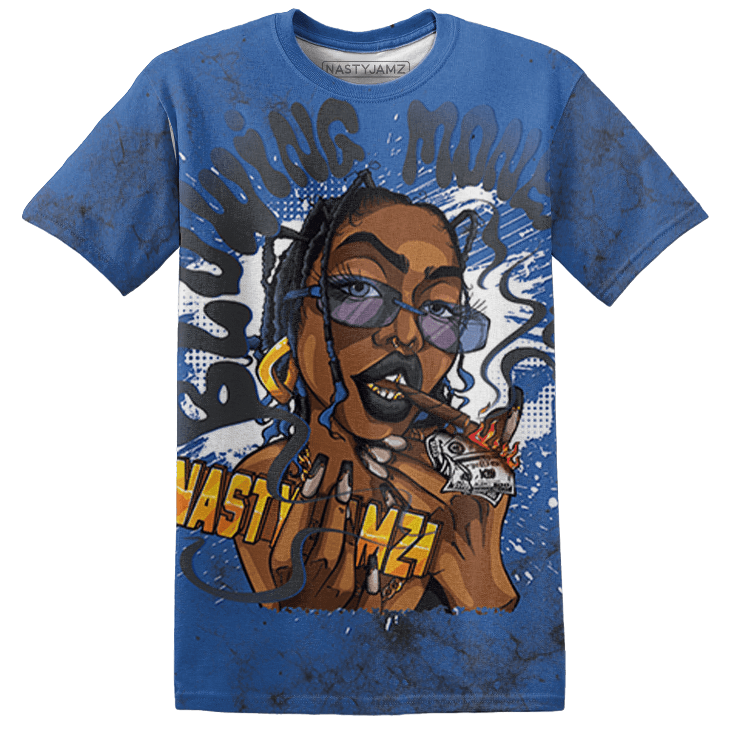 Royal Reimagined 1s T Shirt Match Blowing Money Fast Girl 3D All-Over Print - NastyJamz