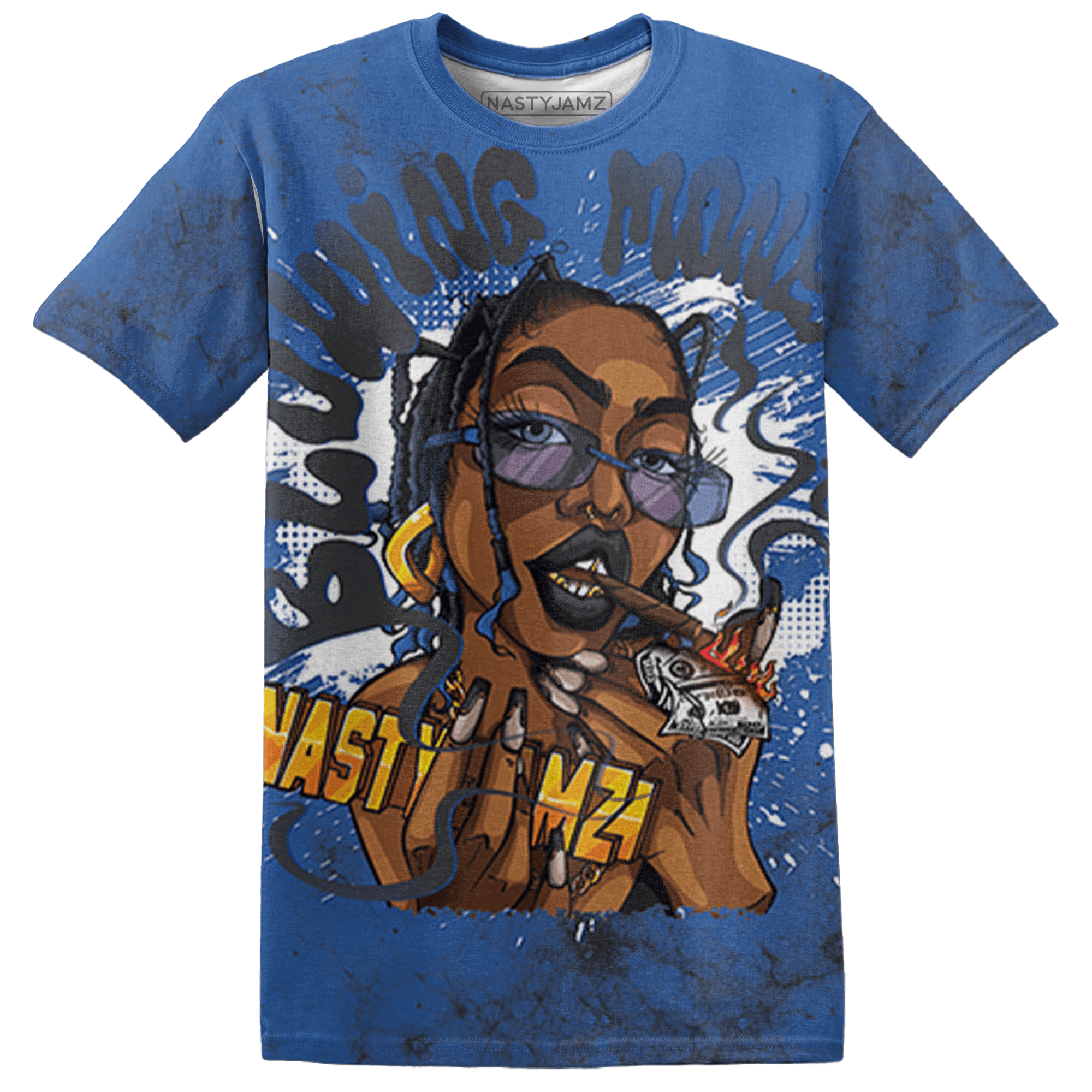 Royal Reimagined 1s T Shirt Match Blowing Money Fast Girl 3D All-Over Print - NastyJamz