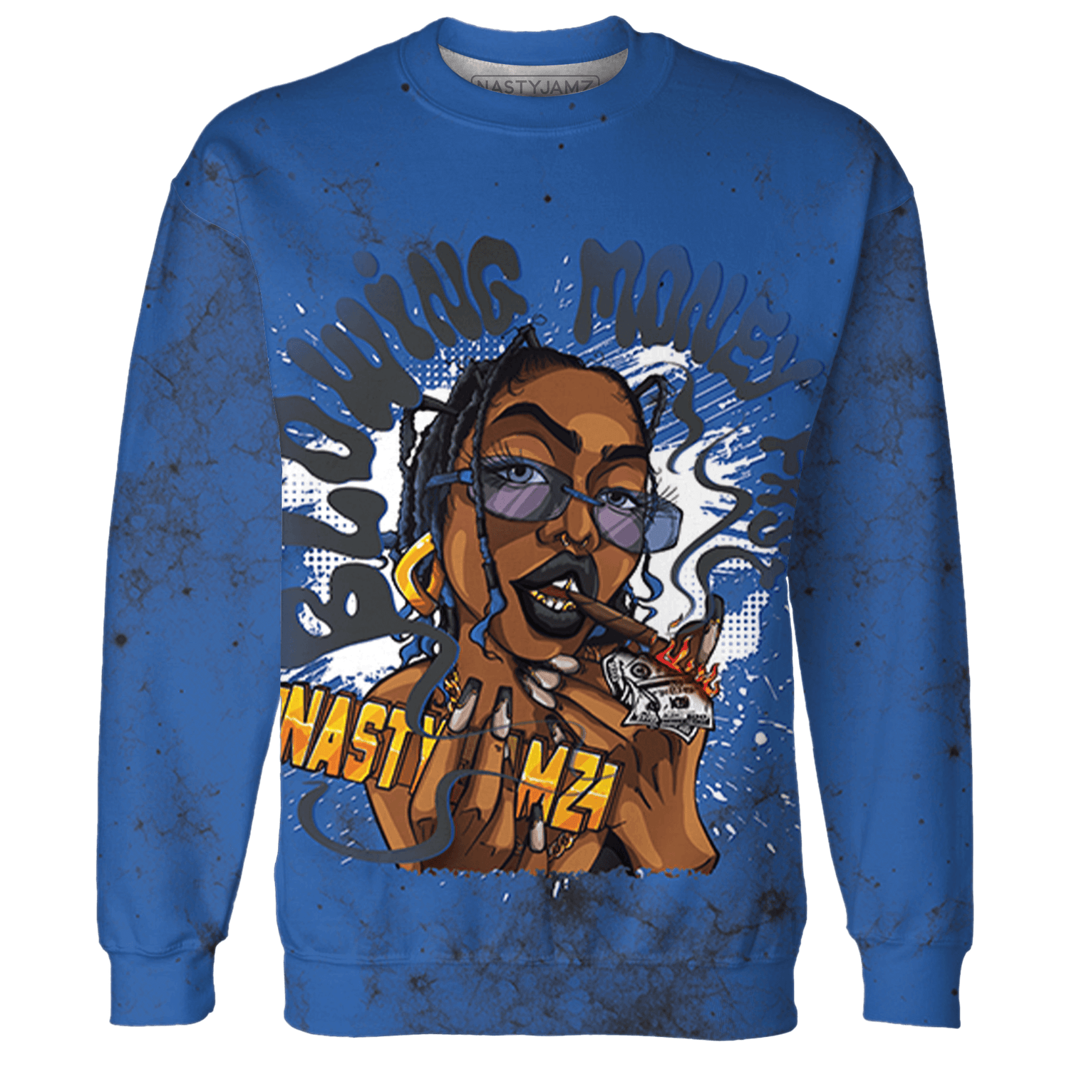Royal Reimagined 1s Sweatshirt Match Blowing Money Fast Girl 3D All-Over Print - NastyJamz
