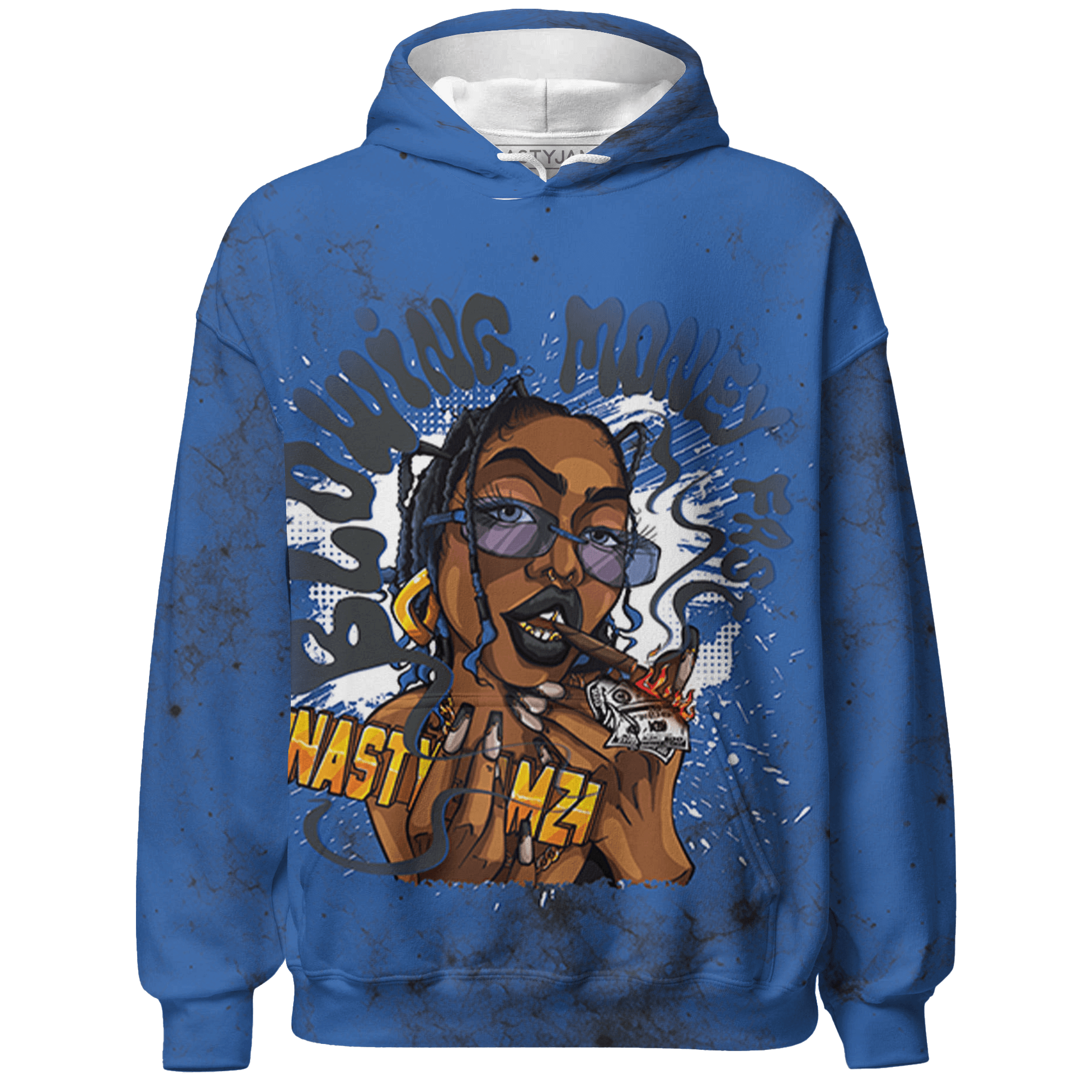 Royal Reimagined 1s Hoodie Match Blowing Money Fast Girl 3D All-Over Print - NastyJamz