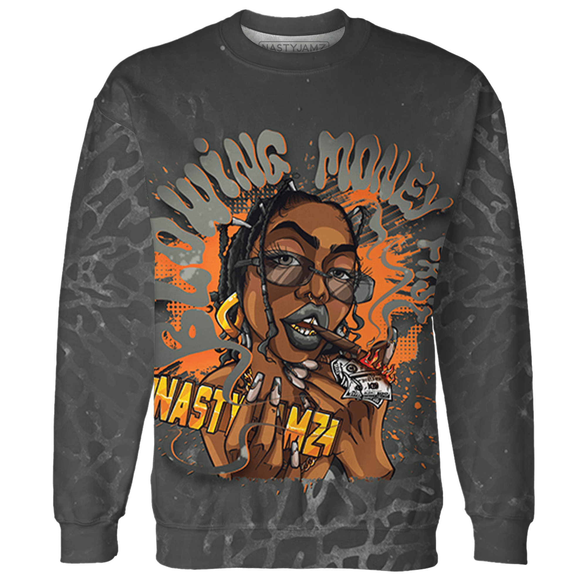 Fear Pack 3s Sweatshirt Match Blowing Money Fast Girl 3D All-Over Print - NastyJamz