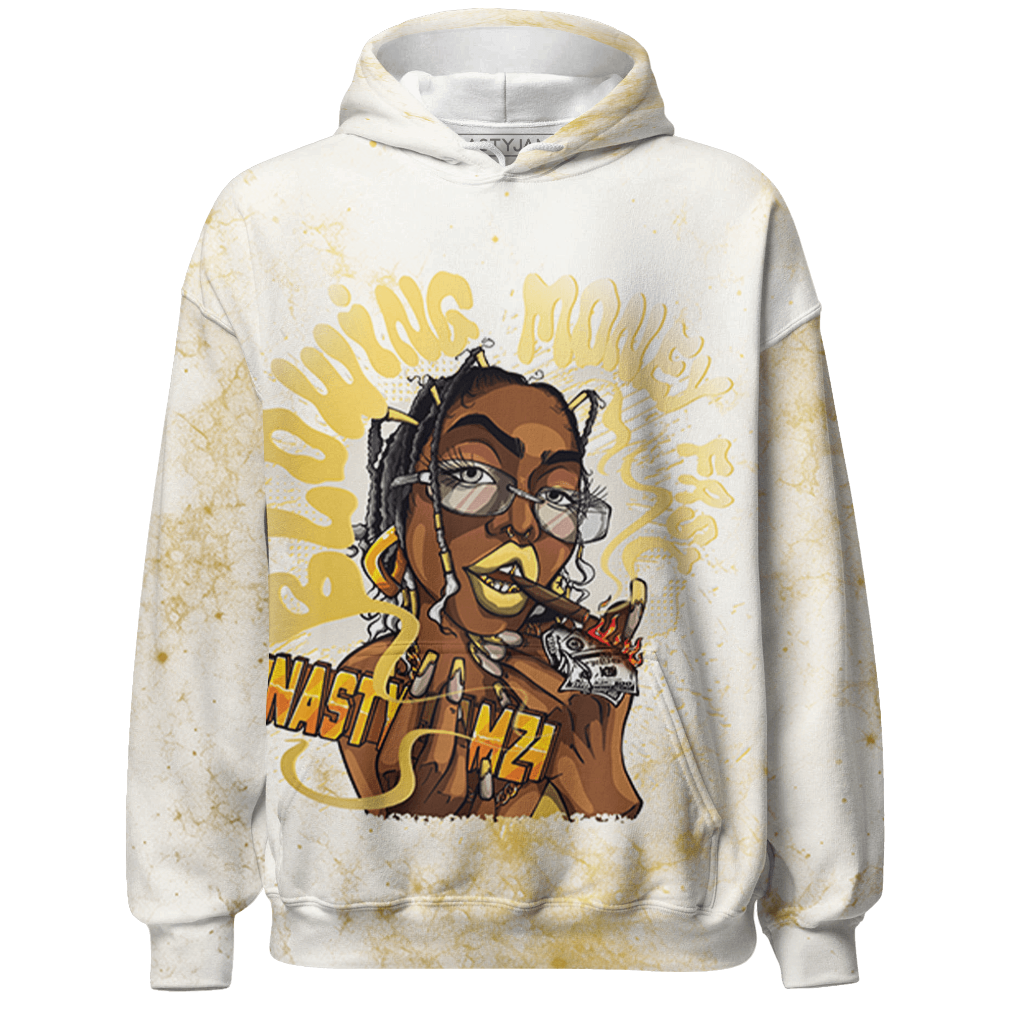 Sail 4s Hoodie Match Blowing Money Fast Girl 3D All-Over Print - NastyJamz