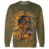 Olive 5s Sweatshirt Match Blowing Money Fast Girl 3D All-Over Print - NastyJamz