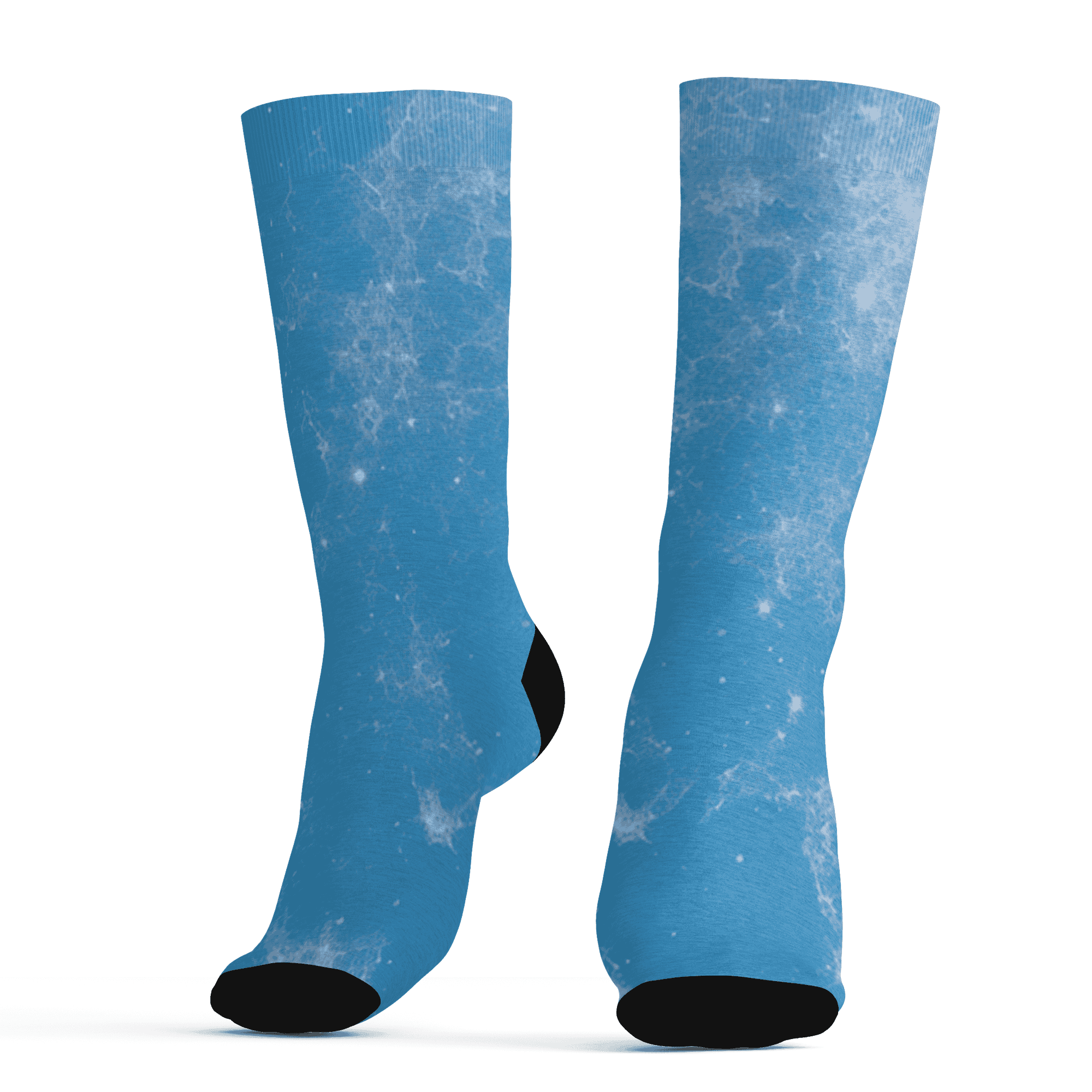 Powder Blue 9s Socks Match Blowing Money Fast Girl 3D All-Over Print - NastyJamz