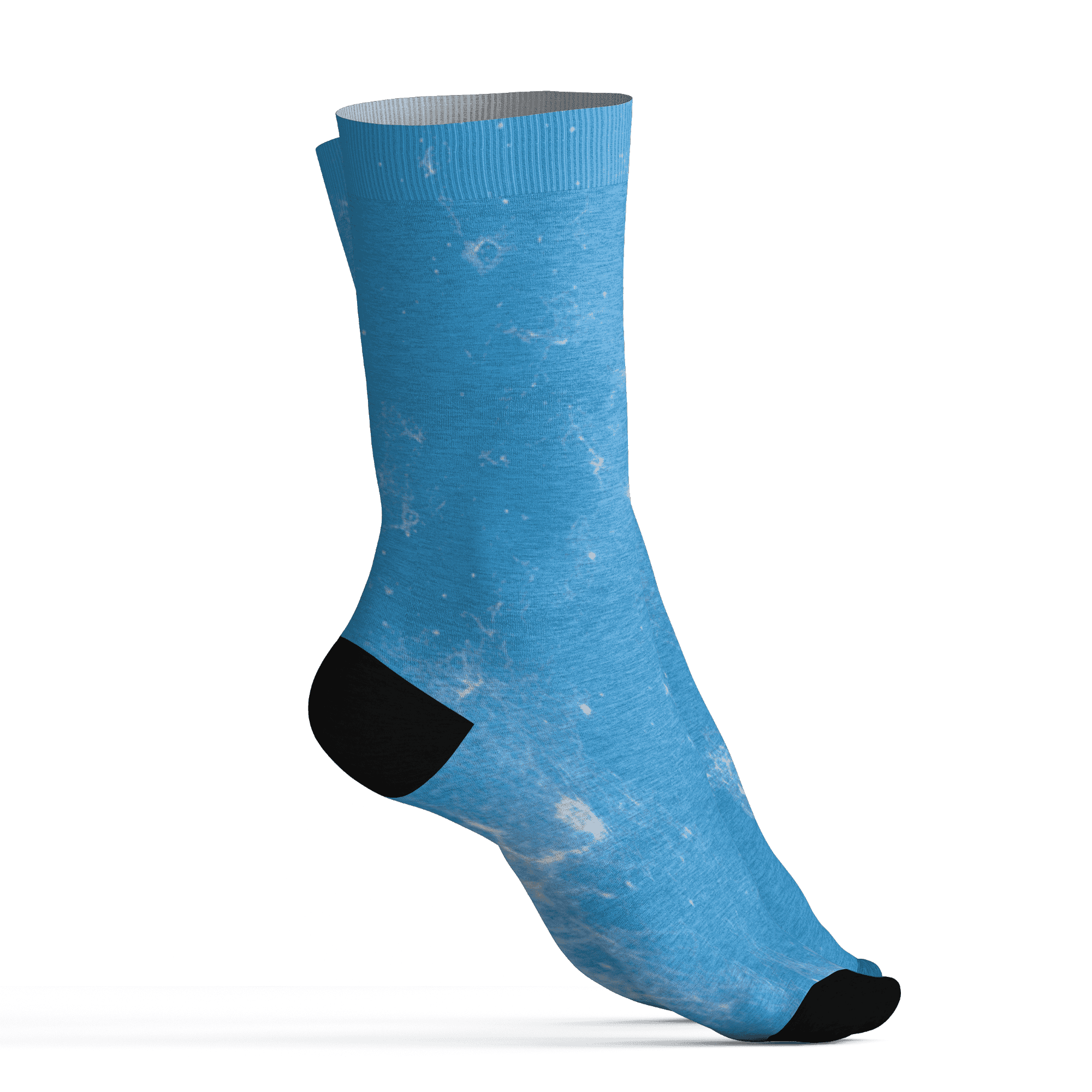 Powder Blue 9s Socks Match Blowing Money Fast Girl 3D All-Over Print - NastyJamz