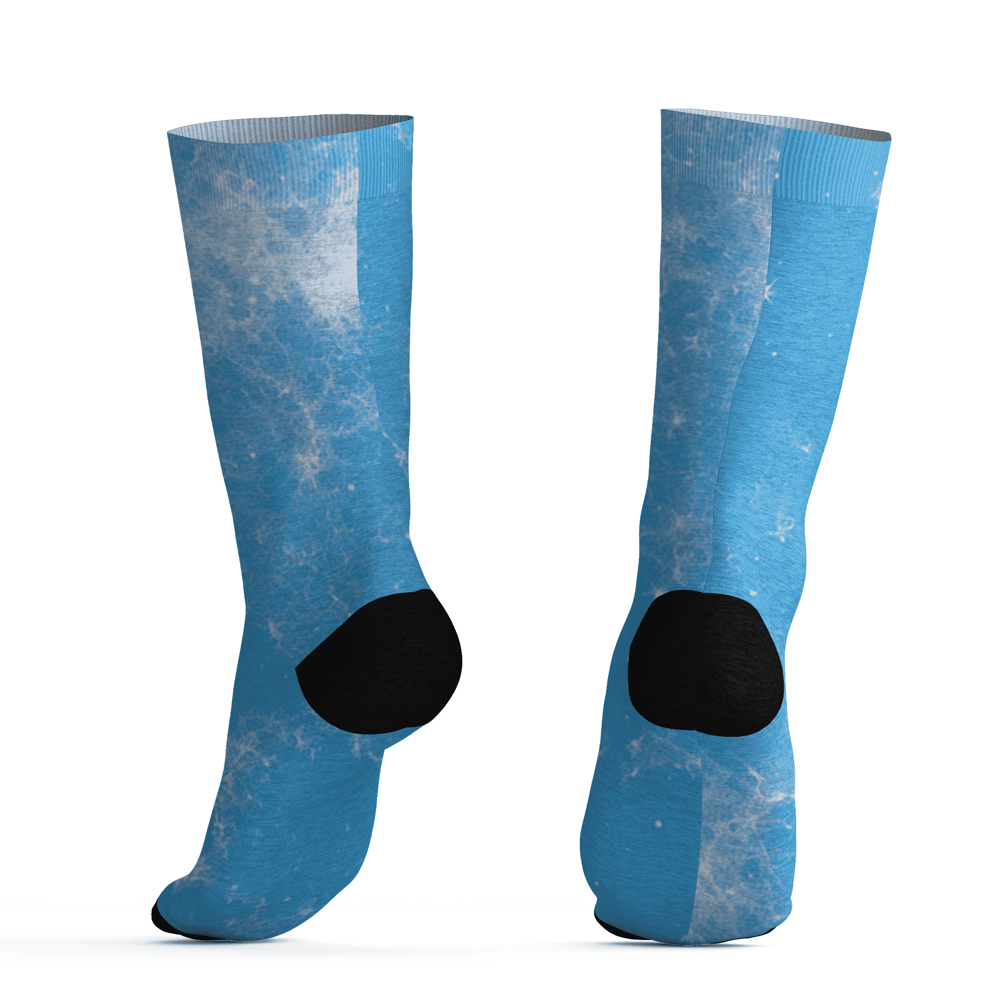 Powder Blue 9s Socks Match Blowing Money Fast Girl 3D All-Over Print - NastyJamz