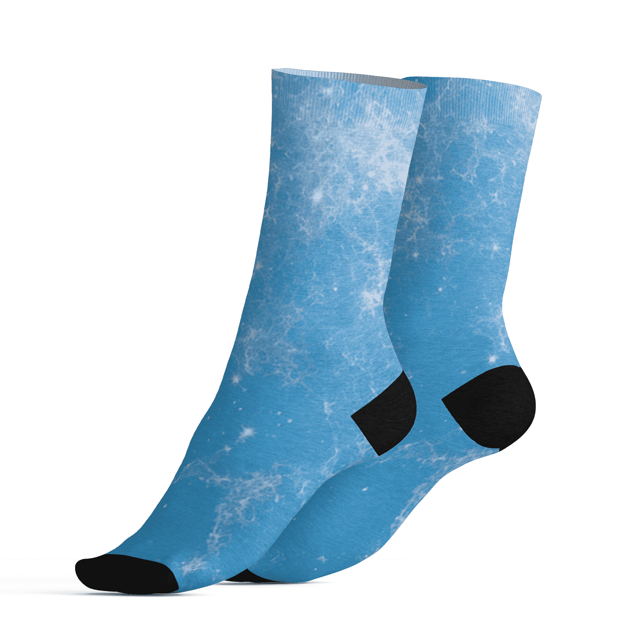Powder Blue 9s Socks Match Blowing Money Fast Girl 3D All-Over Print - NastyJamz
