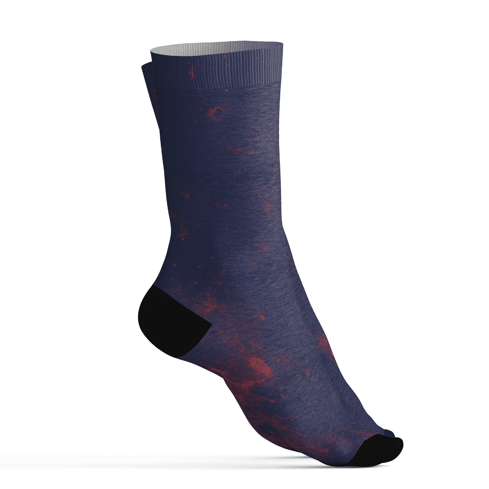 VaporMax-Air-Plus-Midnight-Navy-Gold-Black-Socks-Match-Blowing-Money-Fast-Girl-3D