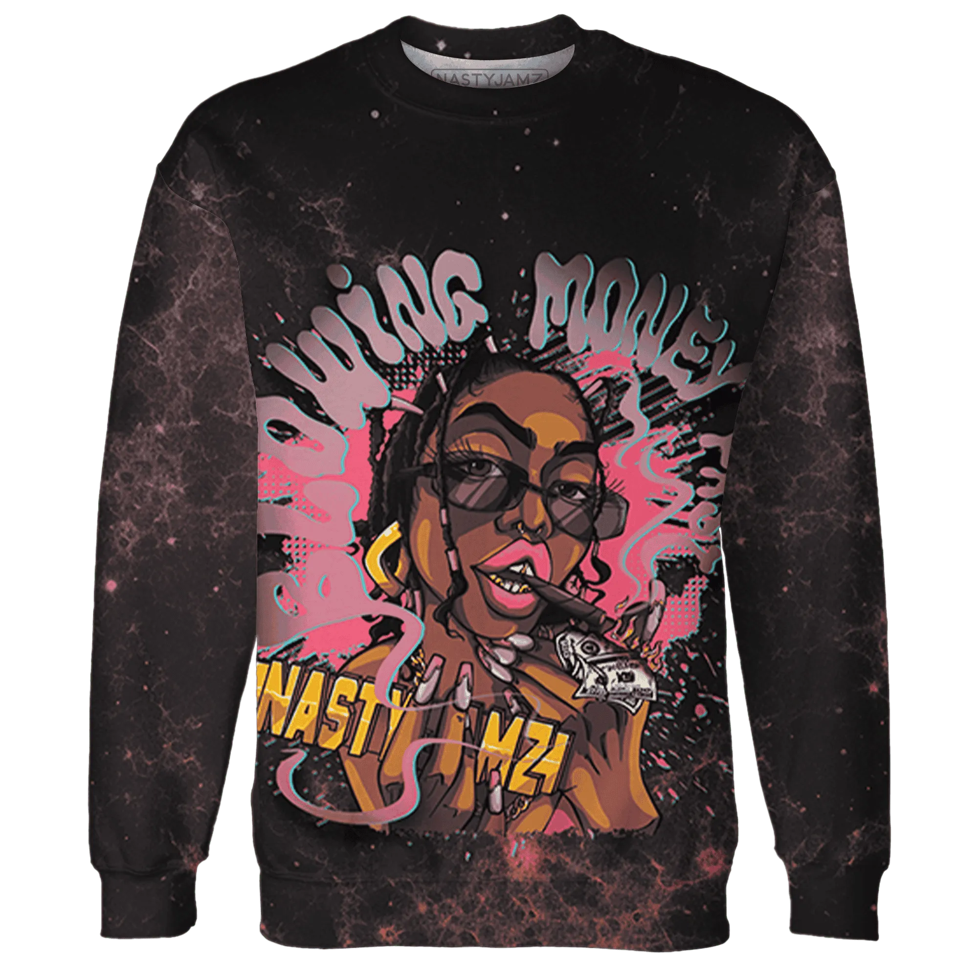 VaporMax-Plus-South-Beach-Sweatshirt-Match-Blowing-Money-Fast-Girl-3D