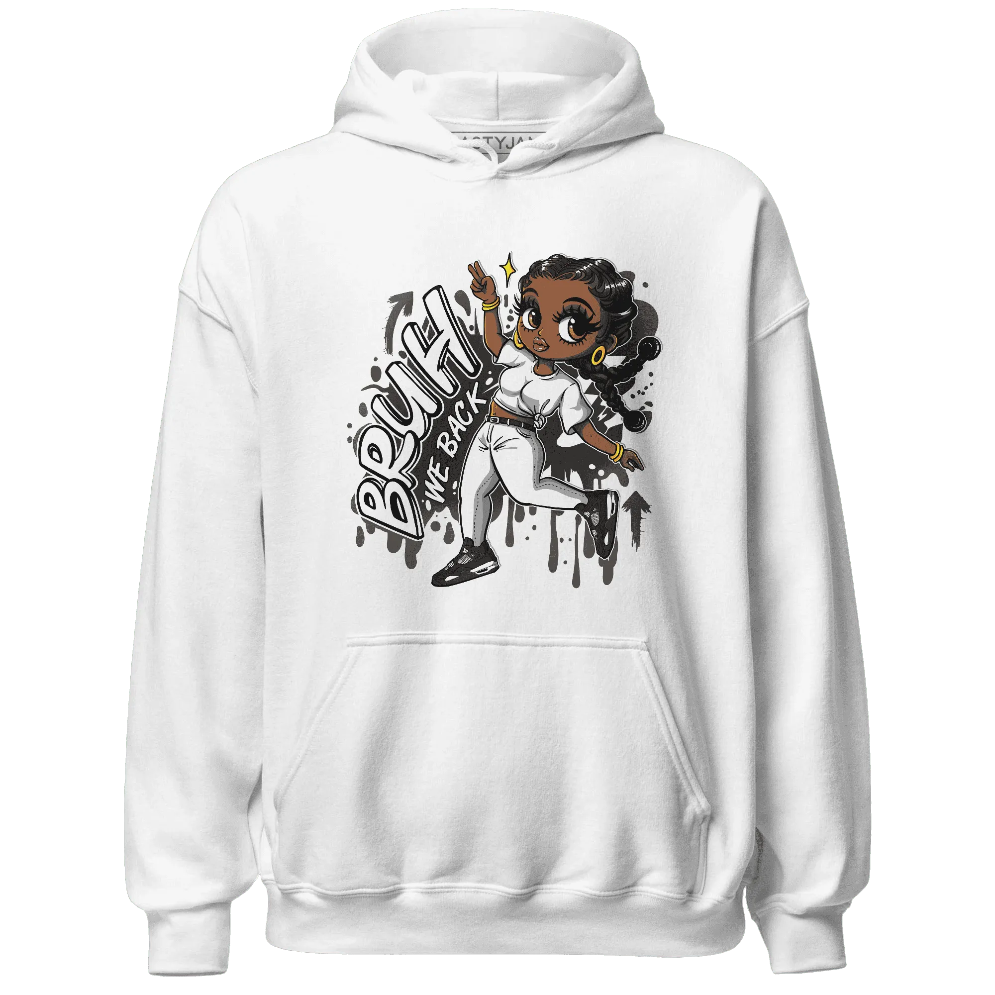 White-Thunder-4s-Hoodie-Match-Bruh-We-Back-Girl
