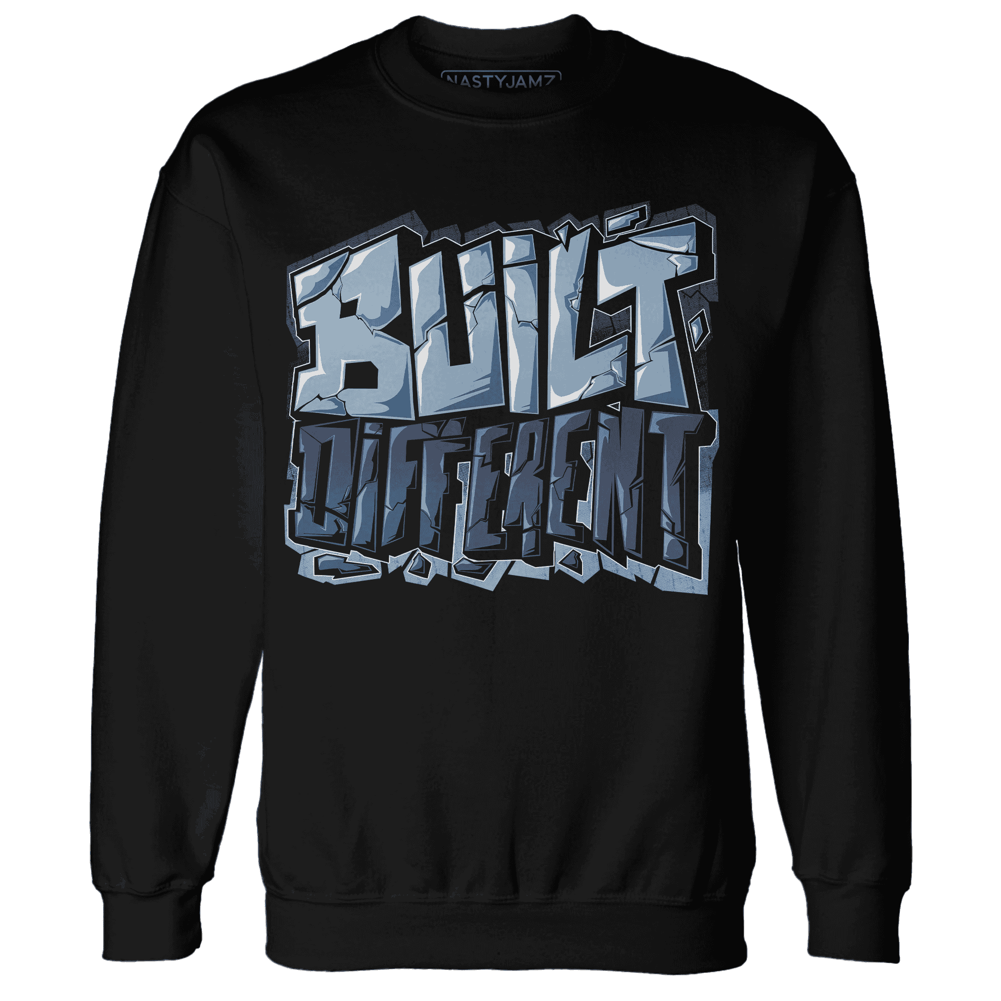 Mid Diffused Blue Grey 1s Sweatshirt Match Built Different - NastyJamz