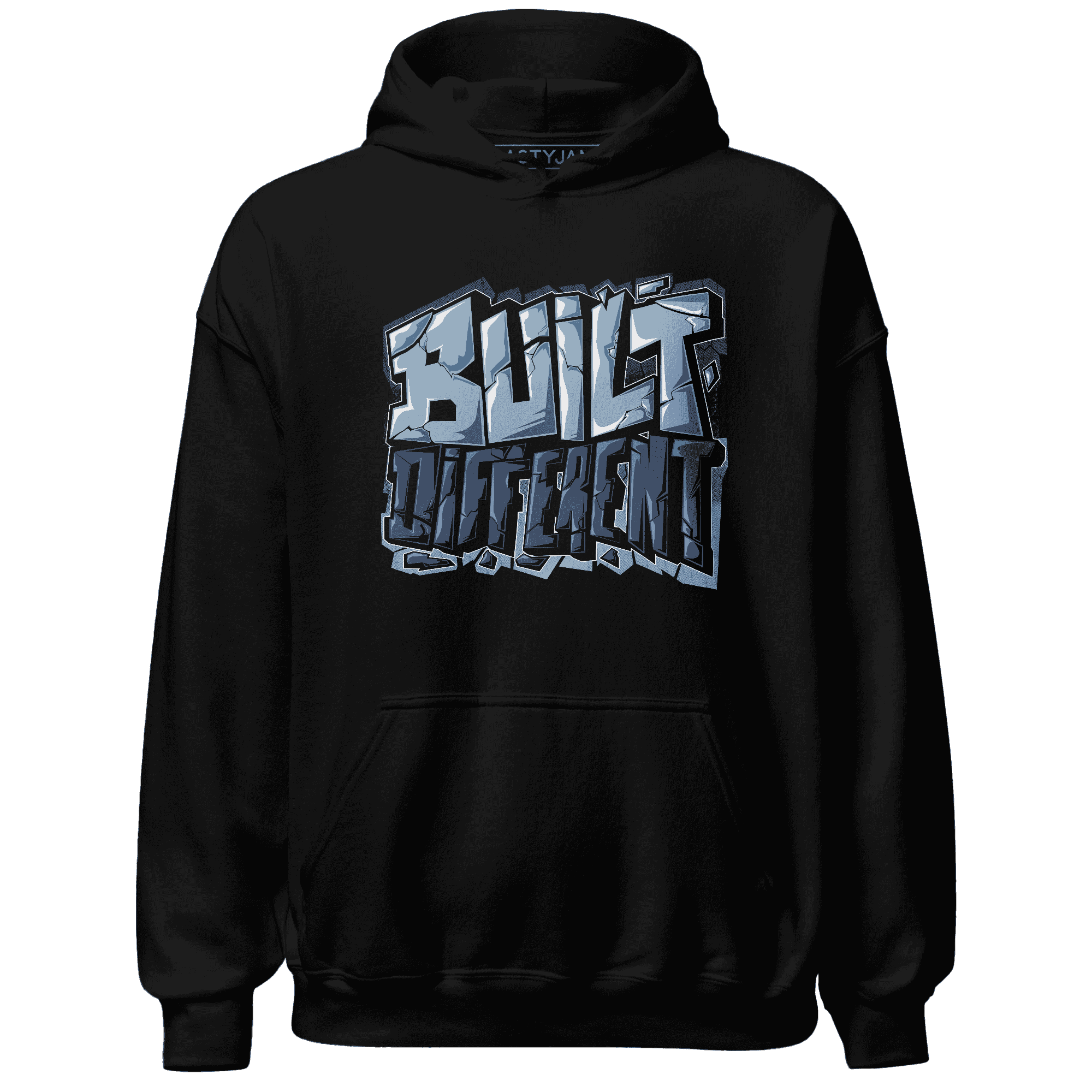 Mid Diffused Blue Grey 1s Hoodie Match Built Different - NastyJamz