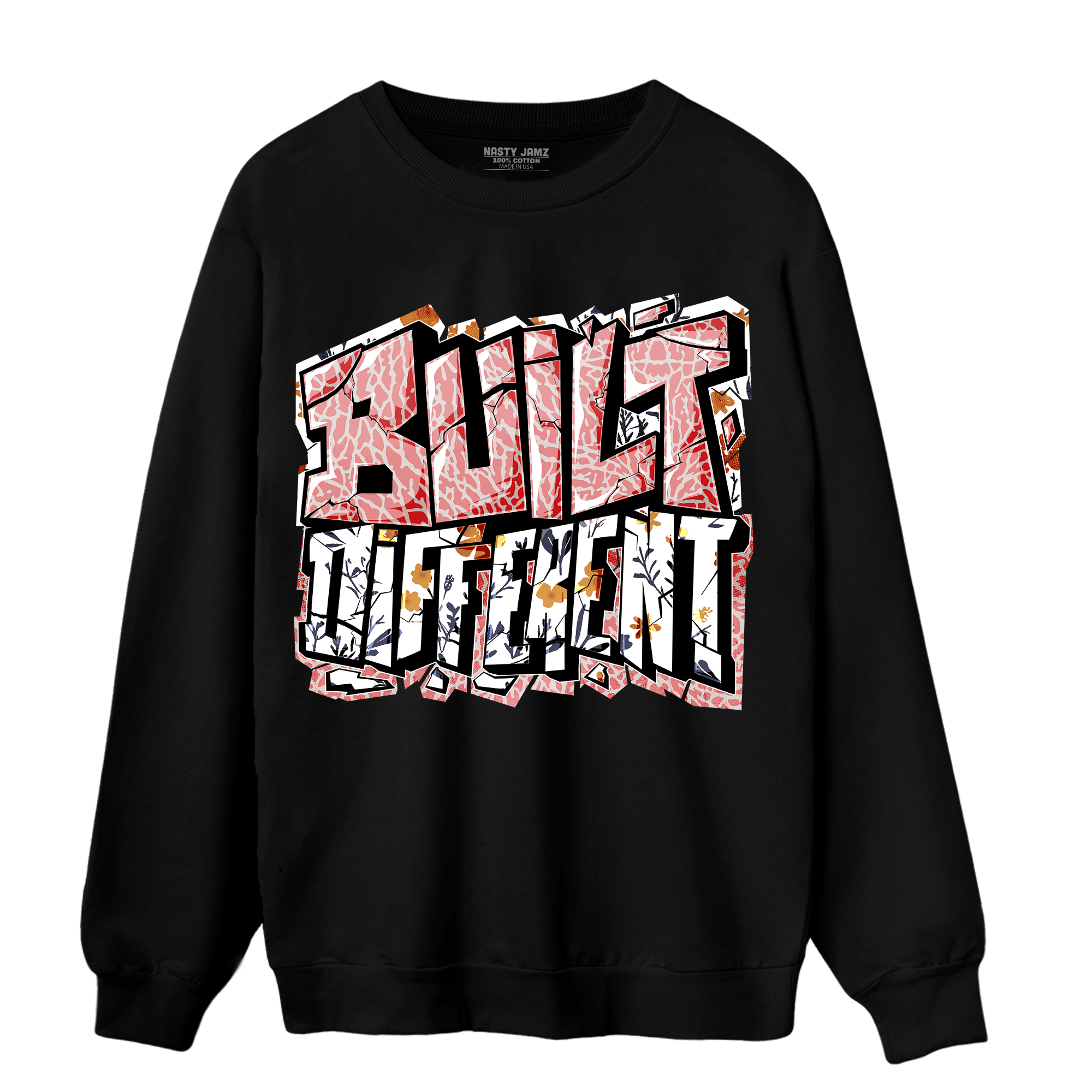 Red Stardust 3s Sweatshirt Match Built Different - NastyJamz