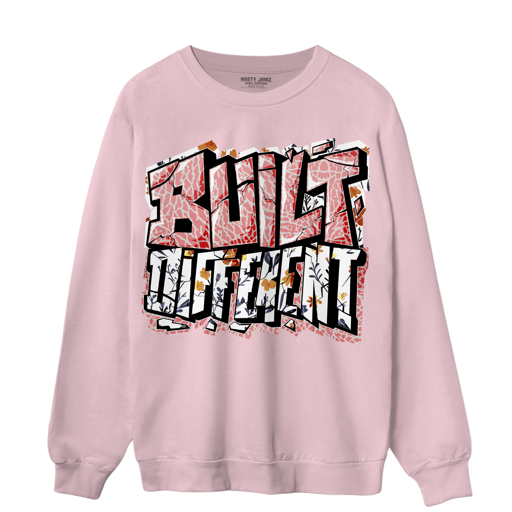 Red Stardust 3s Sweatshirt Match Built Different - NastyJamz