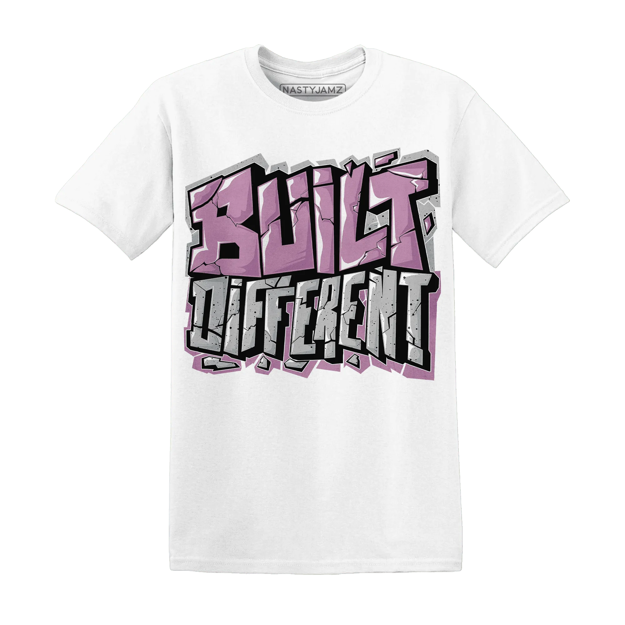 Orchid-Neutral-Grey-Black-White-4s-NastyJamz-T-Shirt-Match-Built-Different
