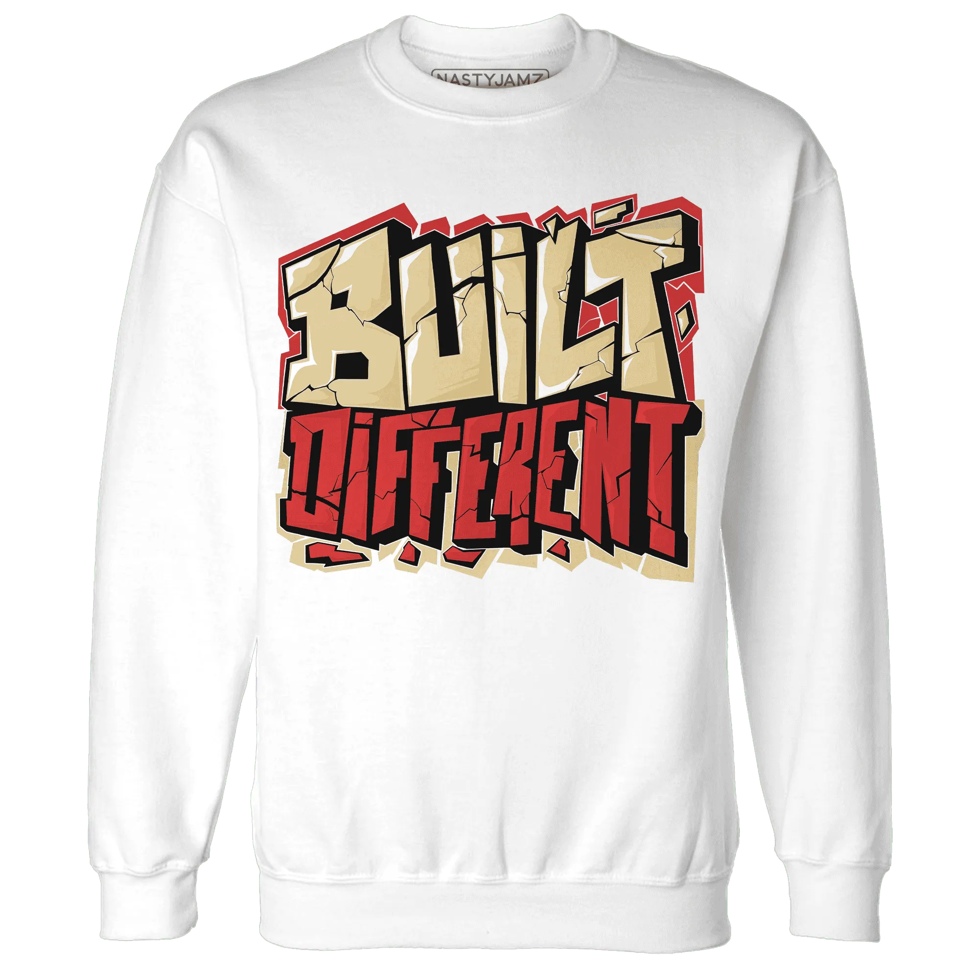 Dunk-Strawberry-Waffle-Pale-Vanilla-University-Red-Sail-Wheat-Low-Retro-NastyJamz-Sweatshirt-Match-Built-Different