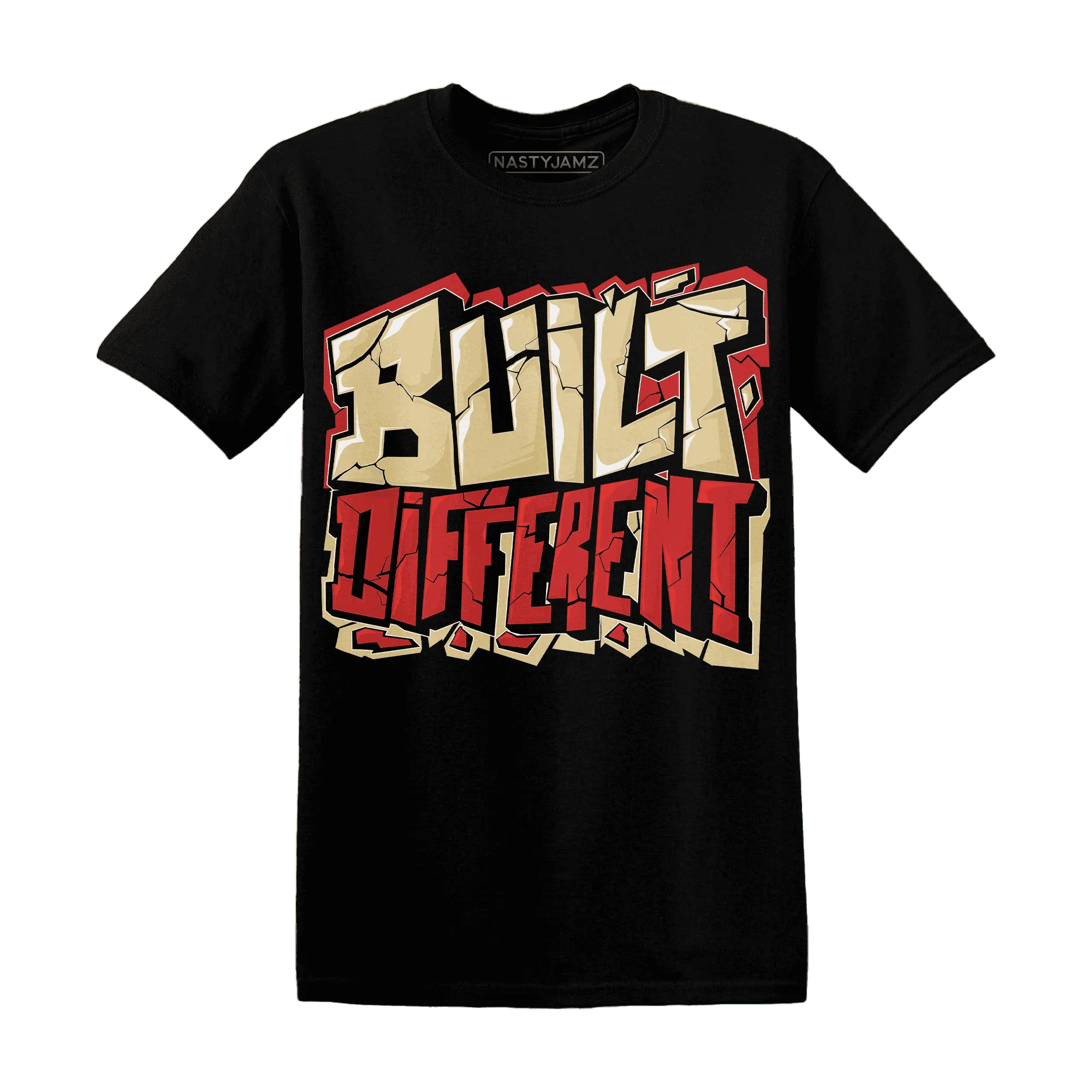 Dunk-Strawberry-Waffle-Pale-Vanilla-University-Red-Sail-Wheat-Low-Retro-NastyJamz-T-Shirt-Match-Built-Different