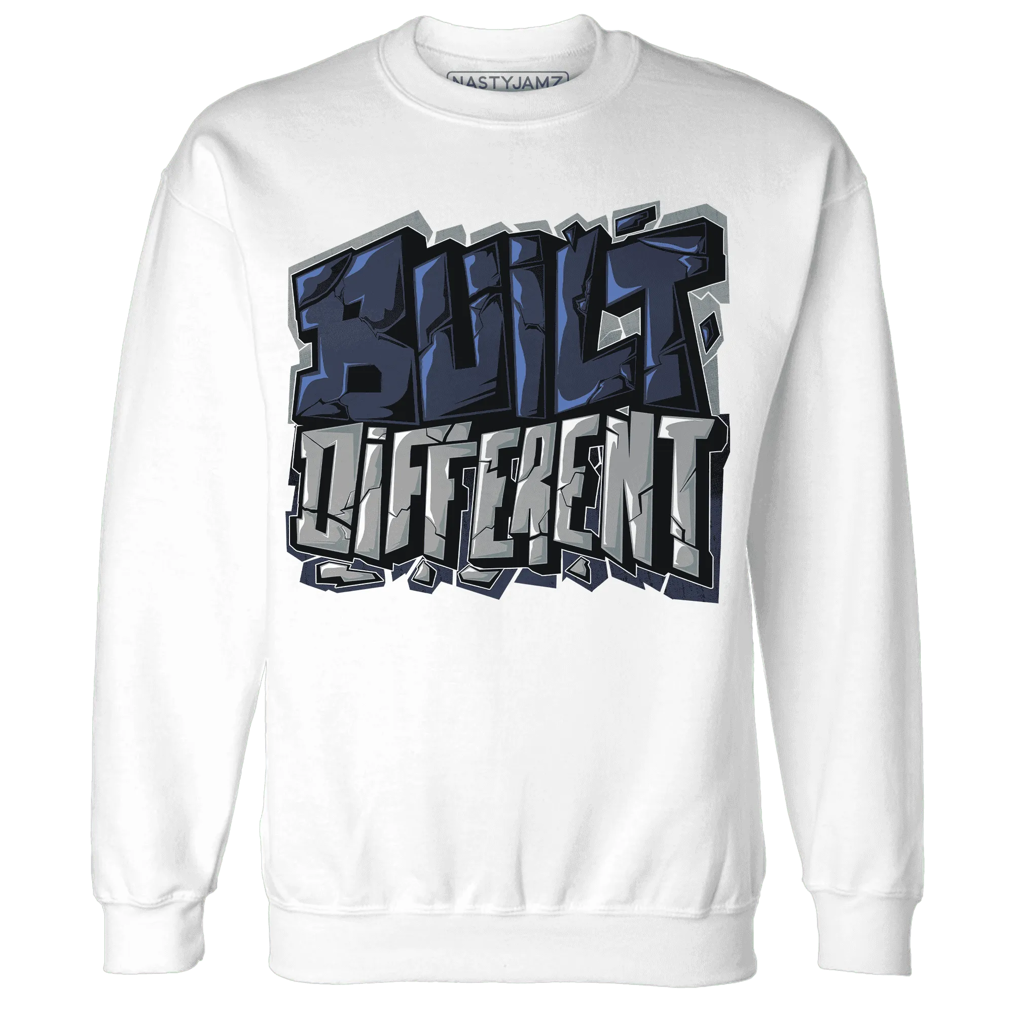 VaporMax-Plus-Midnight-Navy-White-Metallic-Silver-NastyJamz-Sweatshirt-Match-Built-Different
