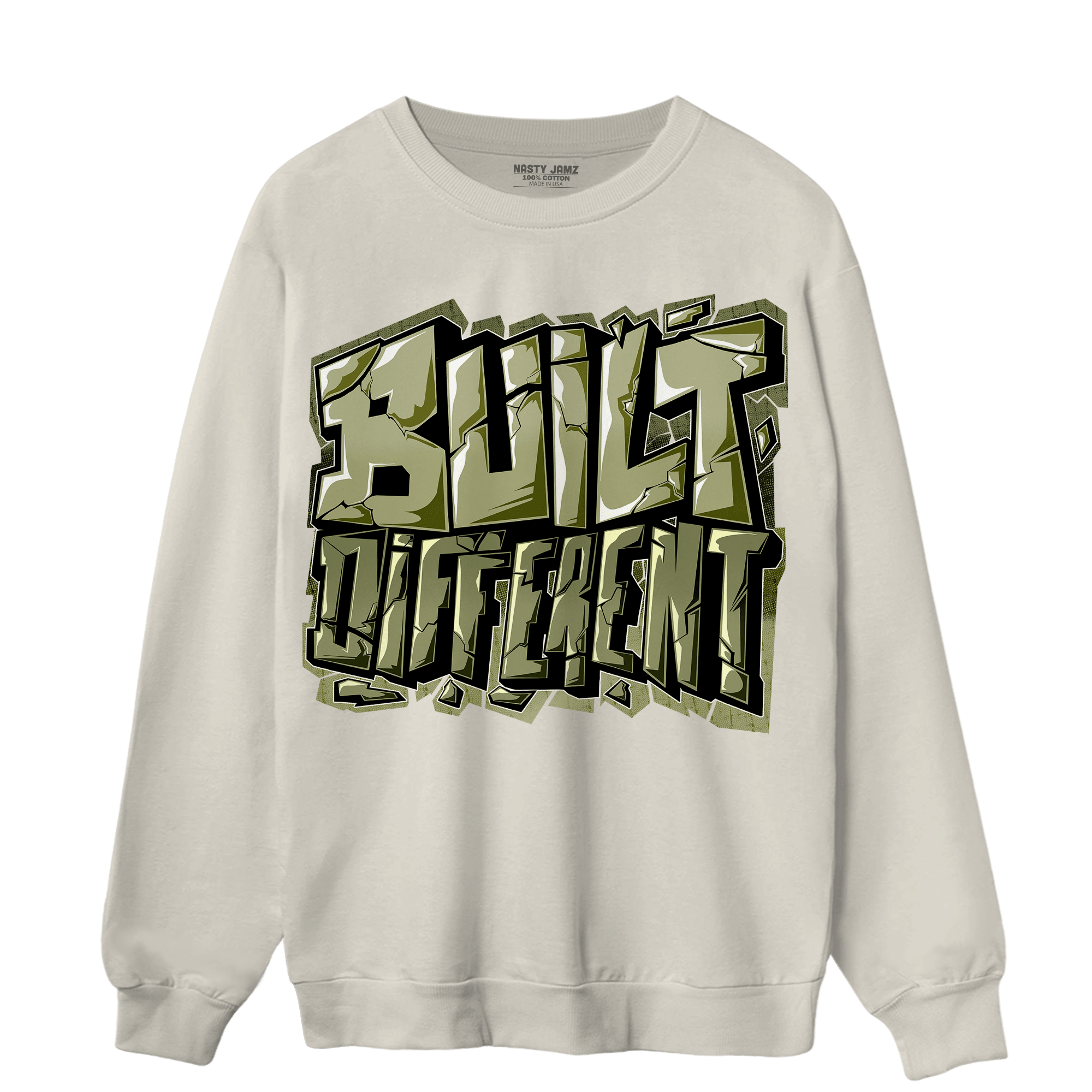 Yeezy Slide Resin Sweatshirt Match Built Different - NastyJamz