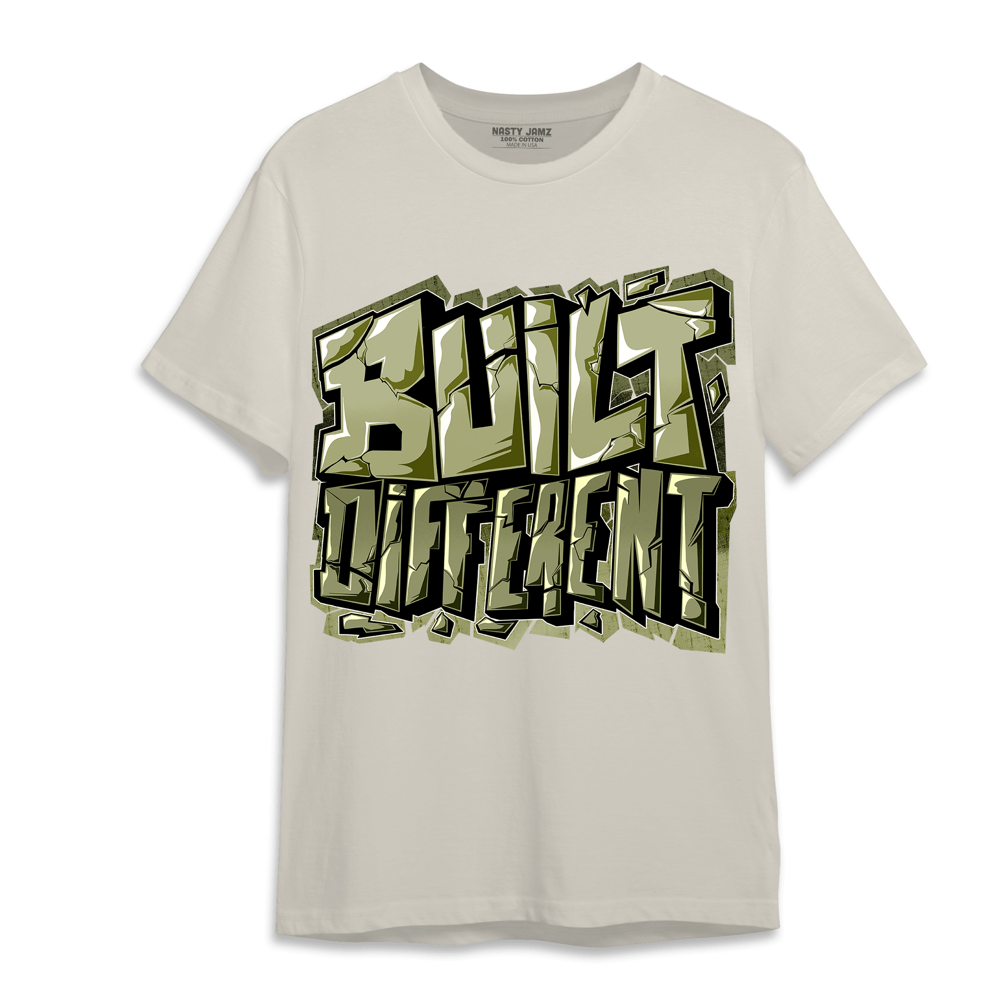 Yeezy Slide Resin T Shirt Match Built Different - NastyJamz