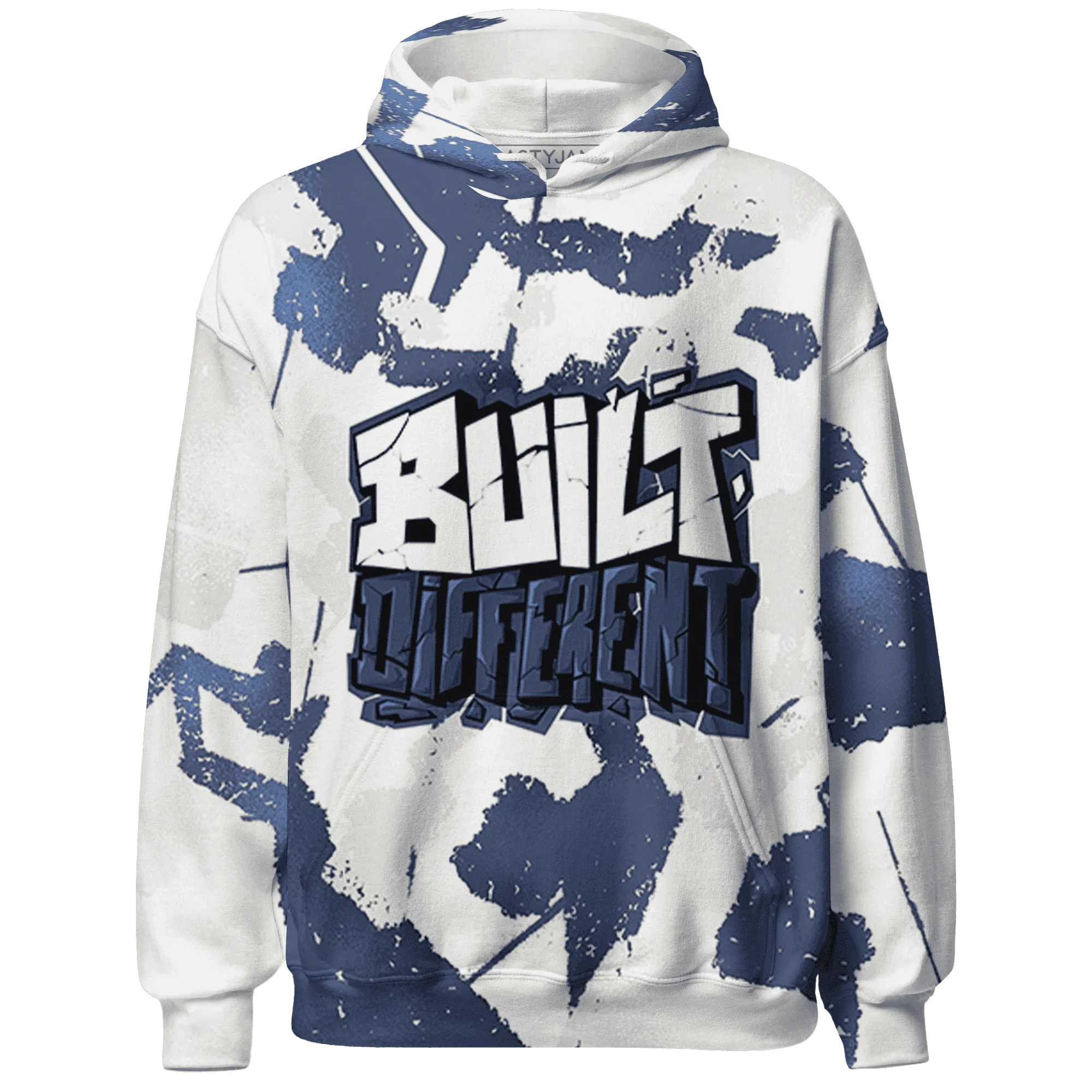 Low-Diffused-Blue-11s-Hoodie-Match-Built-Different-3D-Broken